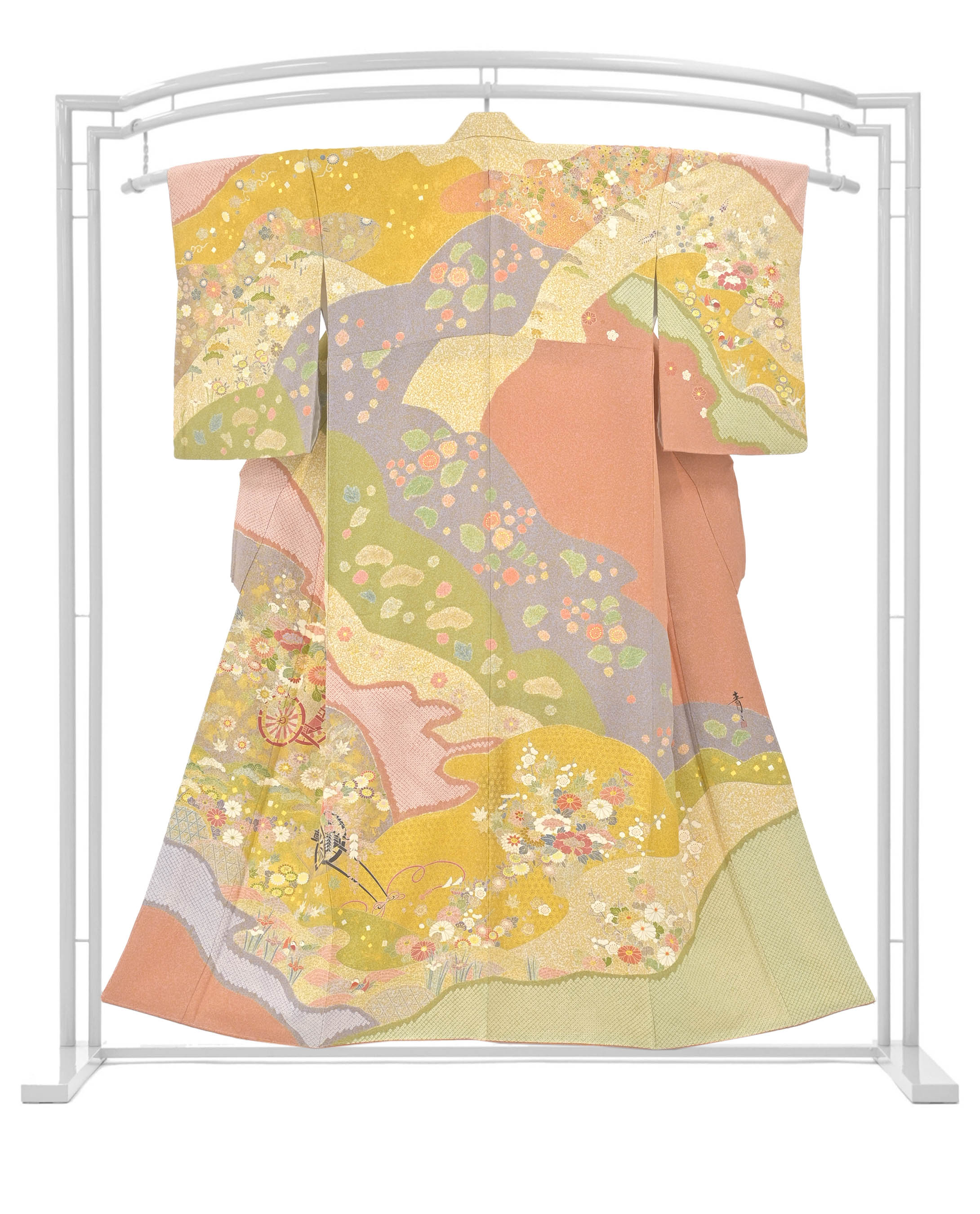 美品 「松井青々」素敵な 附下げ・訪問着（正絹）未使用＜Ｈｓ213＞ 着物 セール超高品質