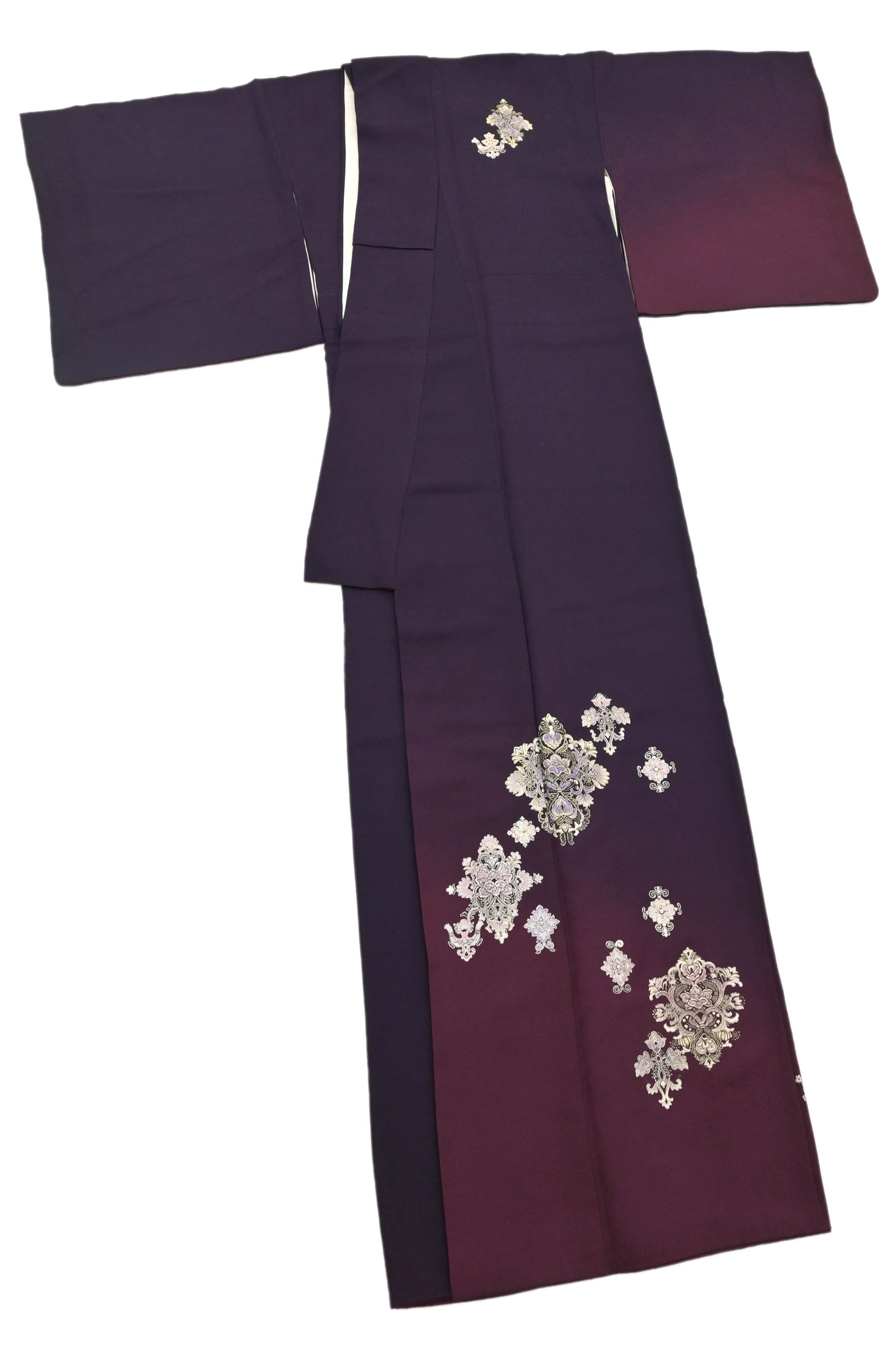 【12万均一バーゲン】 【現代の名工　和田光正】 特選金彩友禅訪問着 ≪御仕立て上がり・中古美品≫ 「唐花宝飾アラベスク紋」 煌びやかな金彩友禅の世界  身丈156.5　裄67