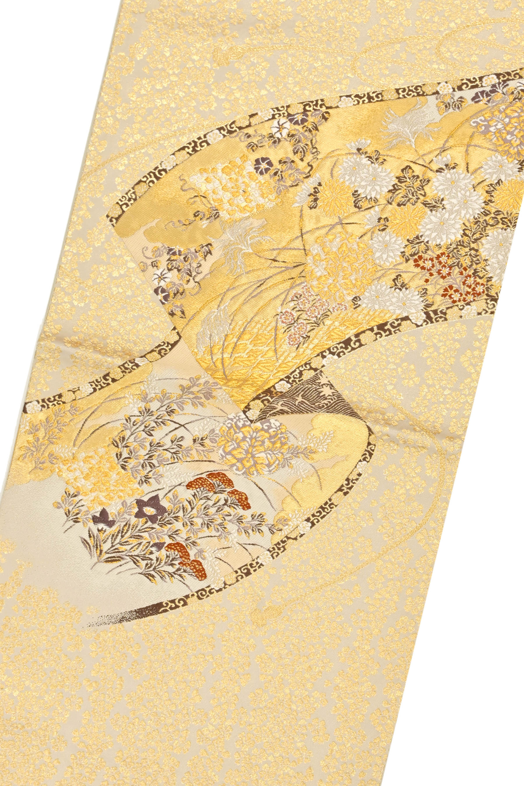 夜空 西陣織の名門【加納幸】 上質なエレガントスタイルに 極上のお締め心地 美品の袋帯