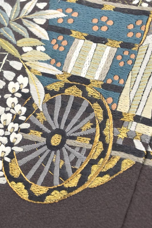 販売商品の販売 【山口美術織物】特選総手刺繍色留袖≪訪問着仕立て