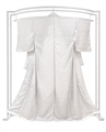 【京の染匠】 正絹刺繍訪問着 「欧風唐花文様　白藤色」 エレガントな和のドレス…。 寸法大きめの方へも！