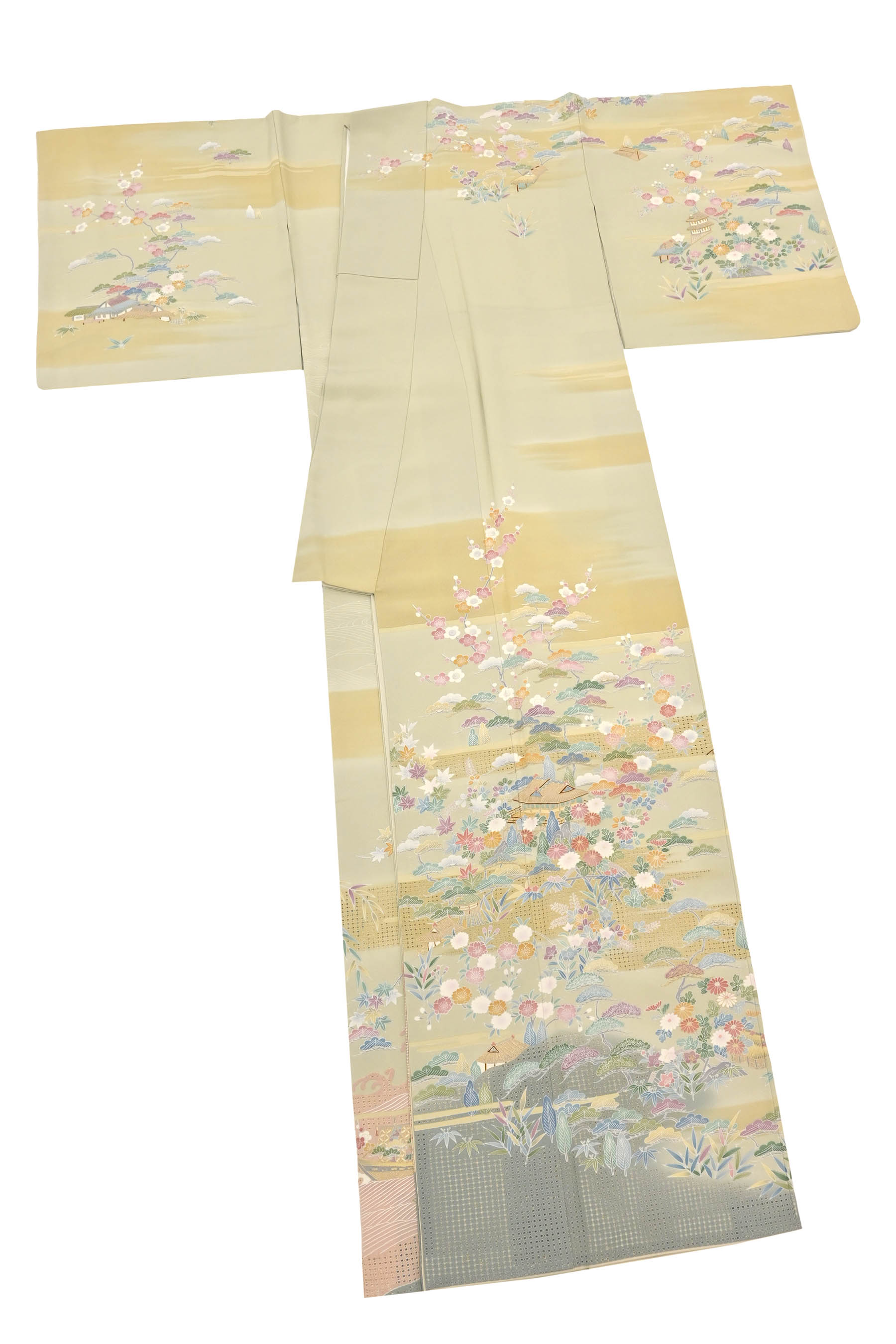 商品詳細 - ”セット価格！” スワトウ刺繍訪問着×【洛陽織物】袋帯 京都