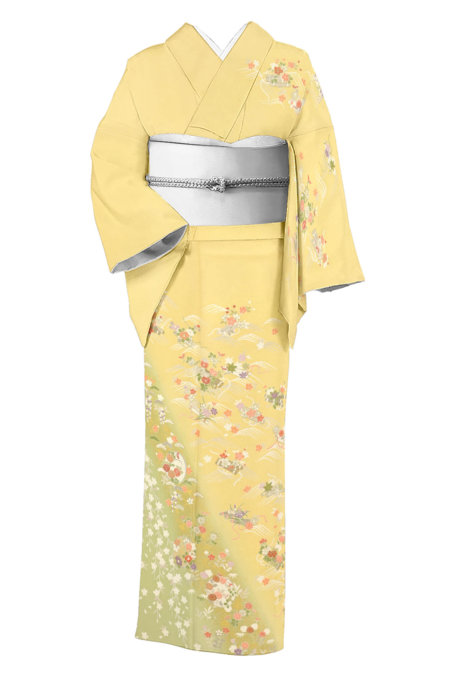 京の一流染匠】 本手加工友禅訪問着 ≪御仕立て上がり・中古美品 