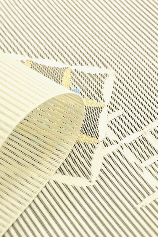 夏物】 【都（みやこ）】 特選絽綴れ八寸名古屋帯 ～手おり櫛織～ 「菱七宝」 涼やかな名門の織！|京都きもの市場【日本最大級の着物通販サイト】