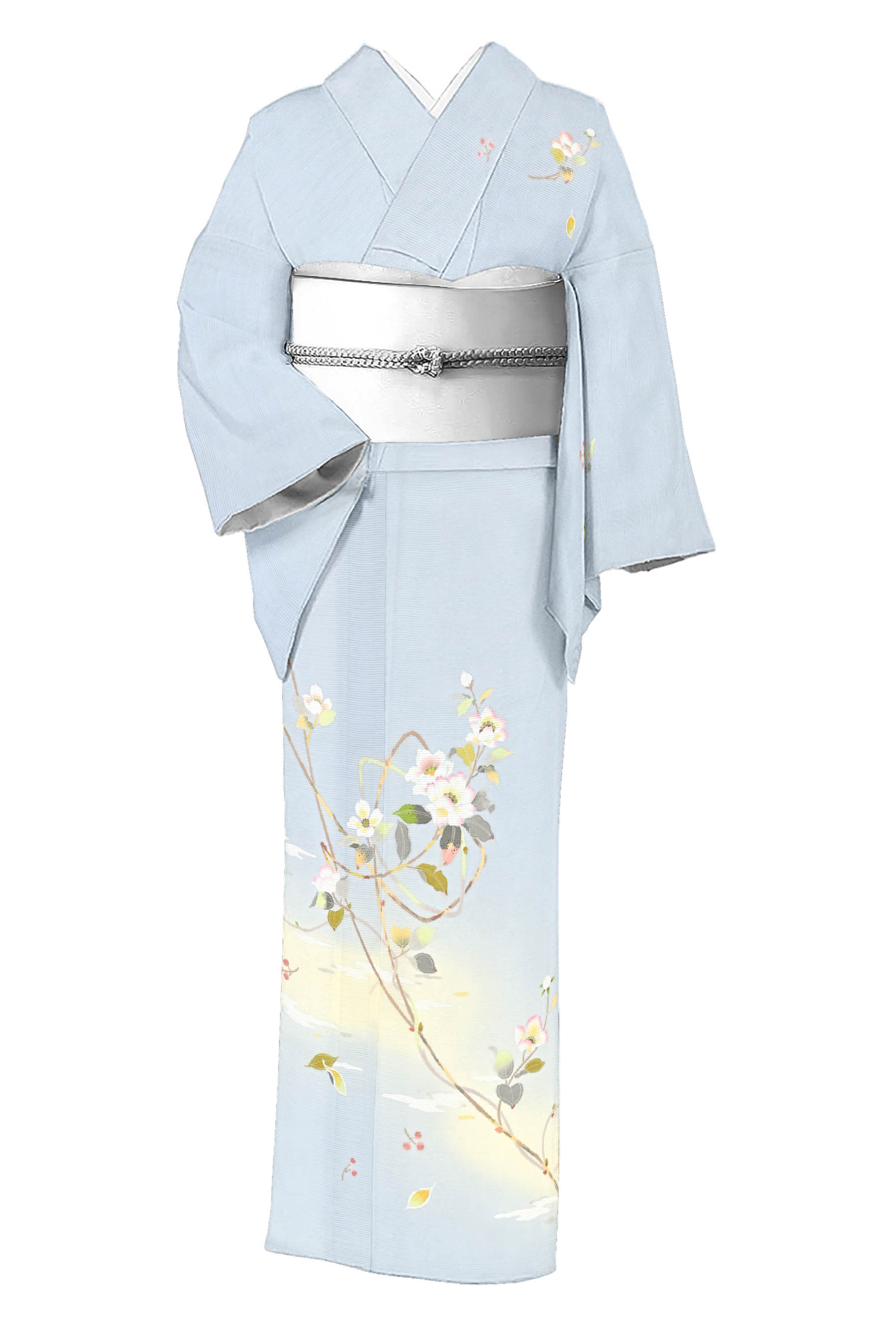 静岡店OPEN記念価格！” 【夏着物】 特選創作手加工友禅 駒絽訪問着 