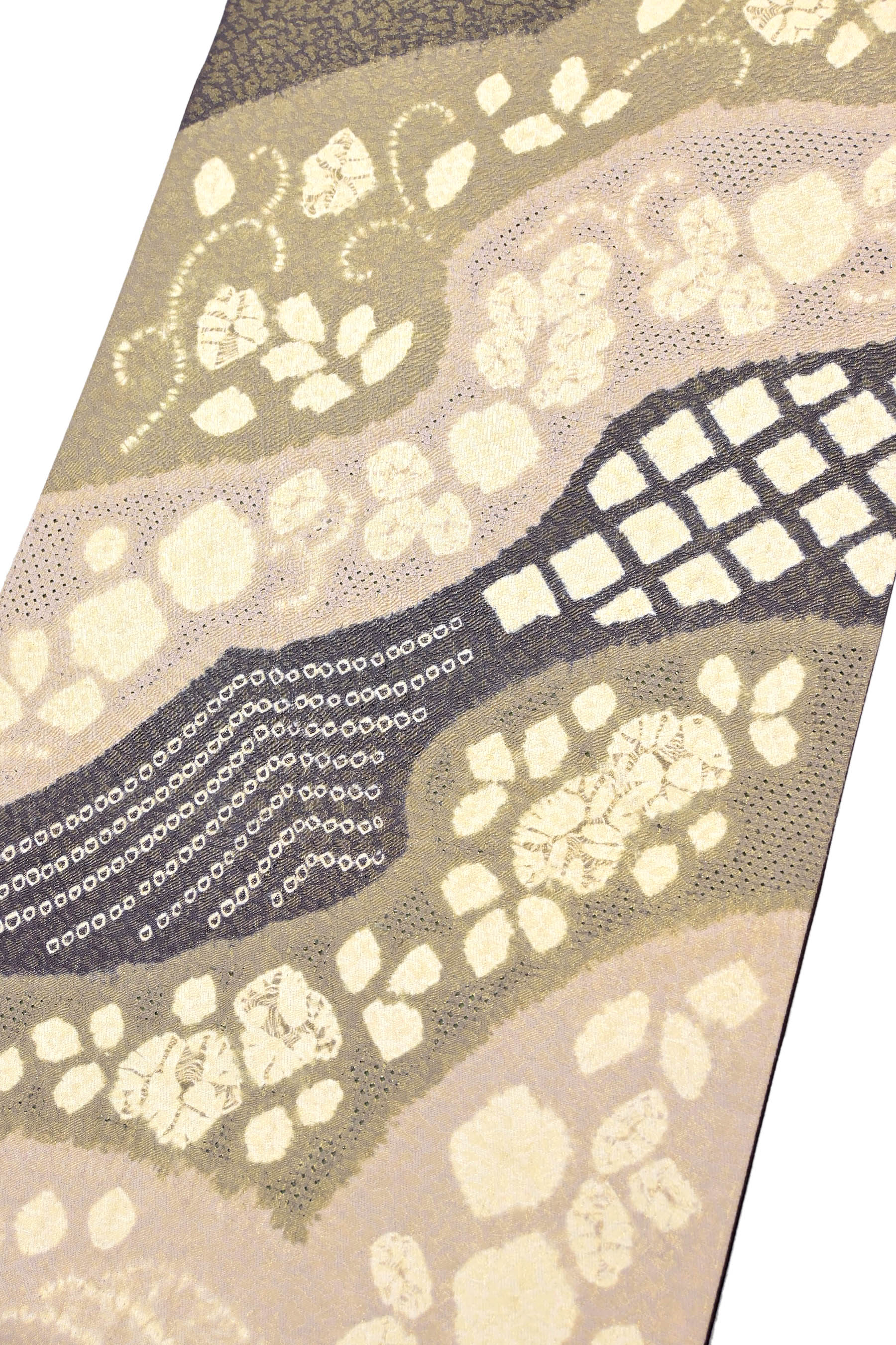 商品詳細 - 【スワトウ刺繍】特選金通し地絞り染め袋帯 中古美品 京都