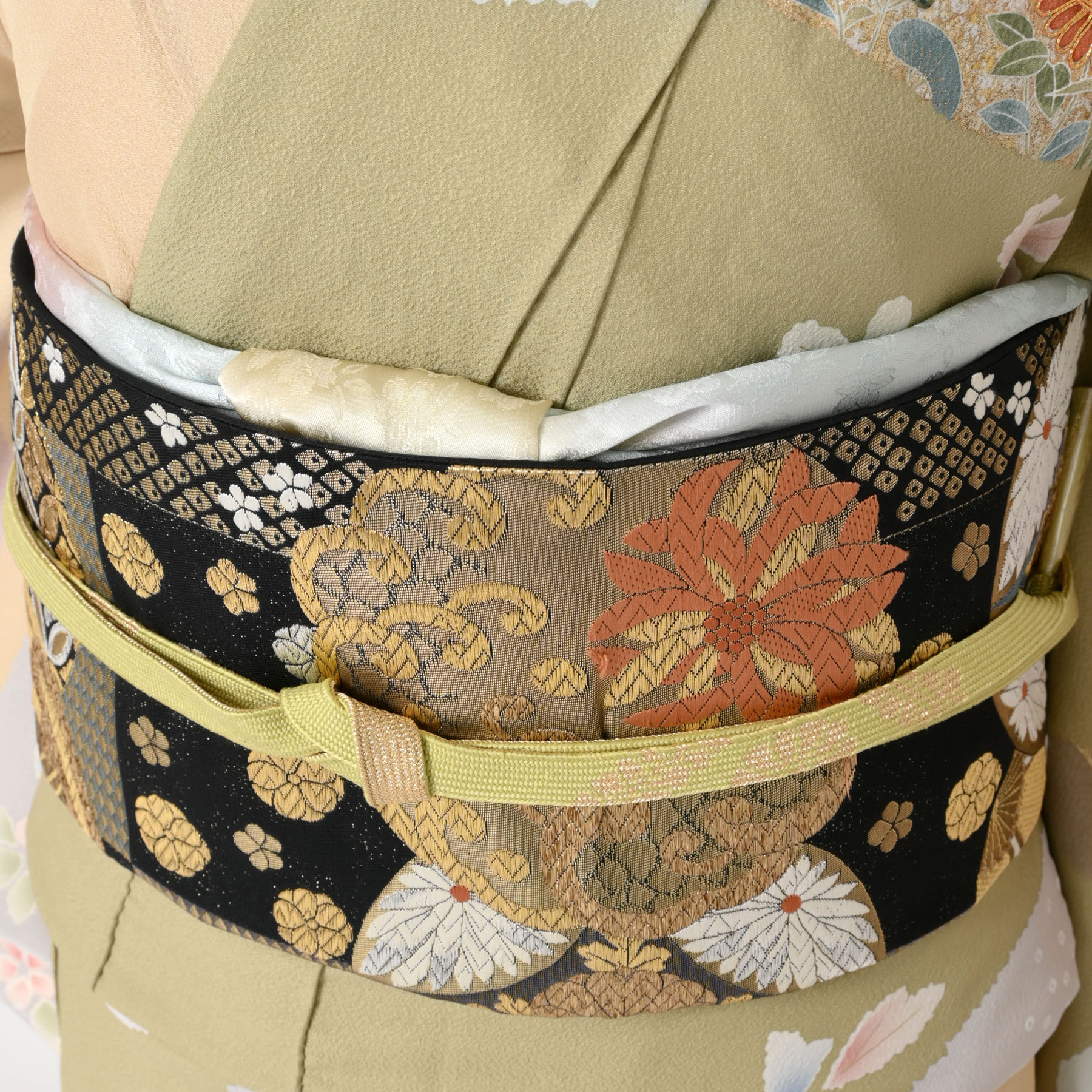 正絹 熨斗取り模様 小紋 身丈（肩から）161.5㎝ - メルカリ