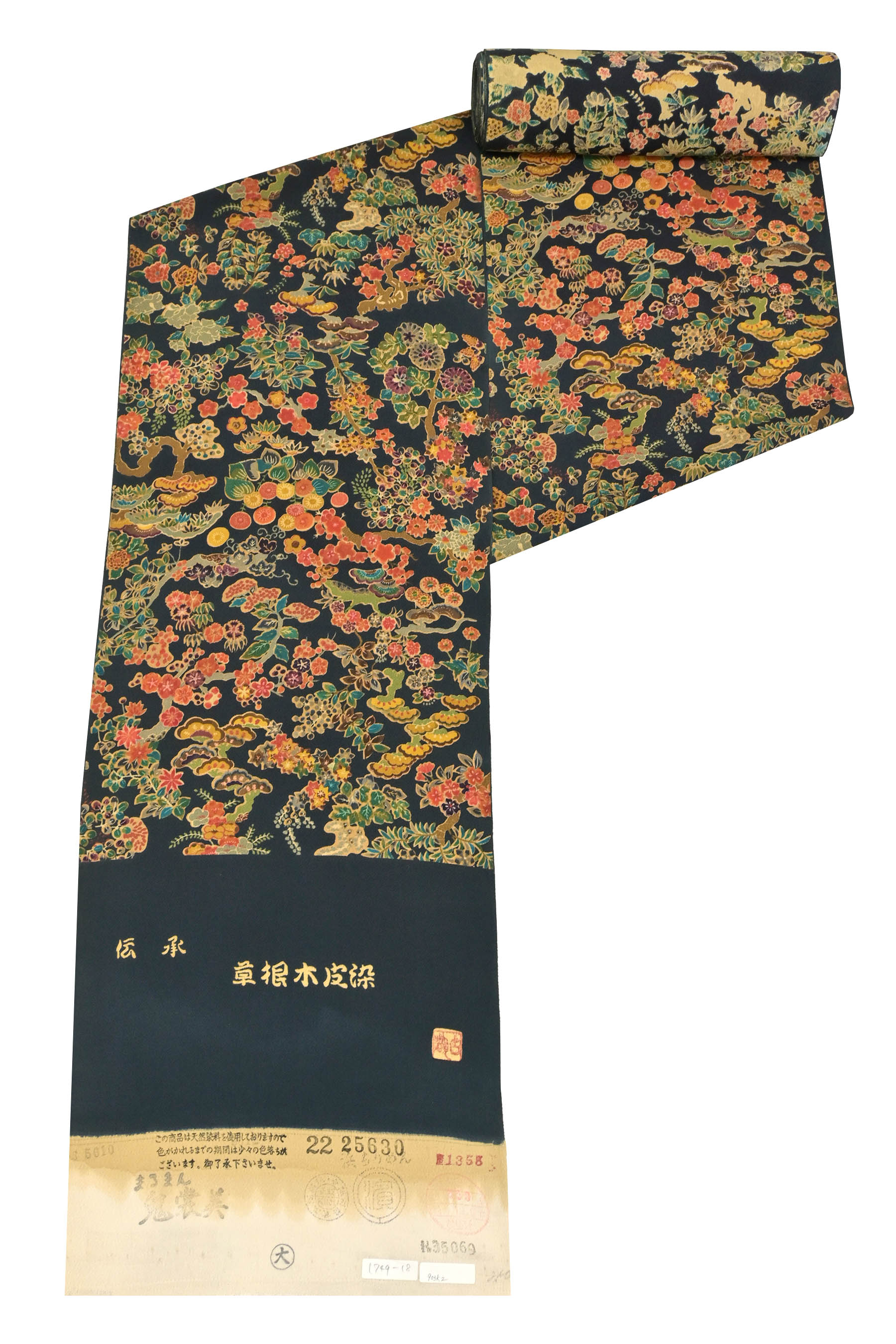 商品詳細 - 【山岡古都】 特選摺り友禅小紋着尺 伝承草根木皮染 京都 ...