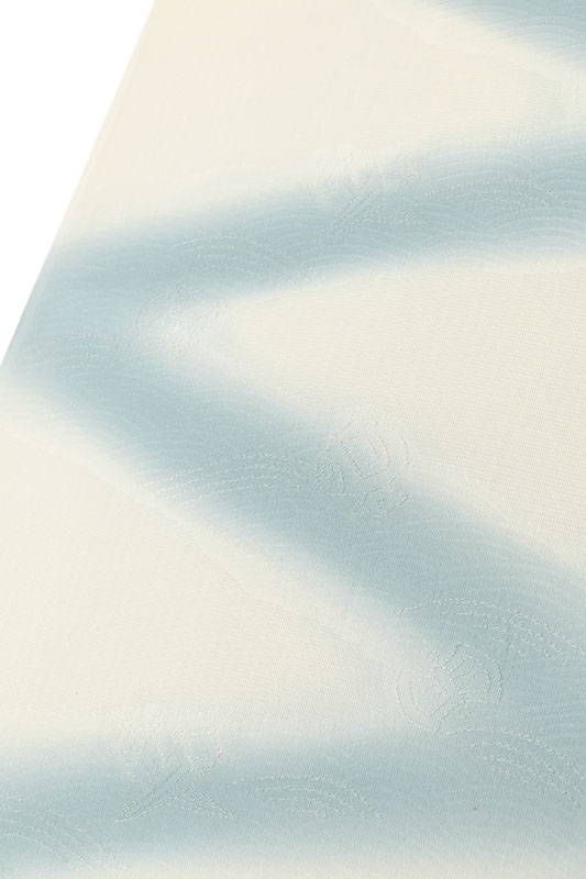 ☆夏コーデセット(229) [きねや]高麗つづら折帯締め/水色 [きねや]紗ぼかし波に宝尽し帯揚げ/水色 ＃フォーマル