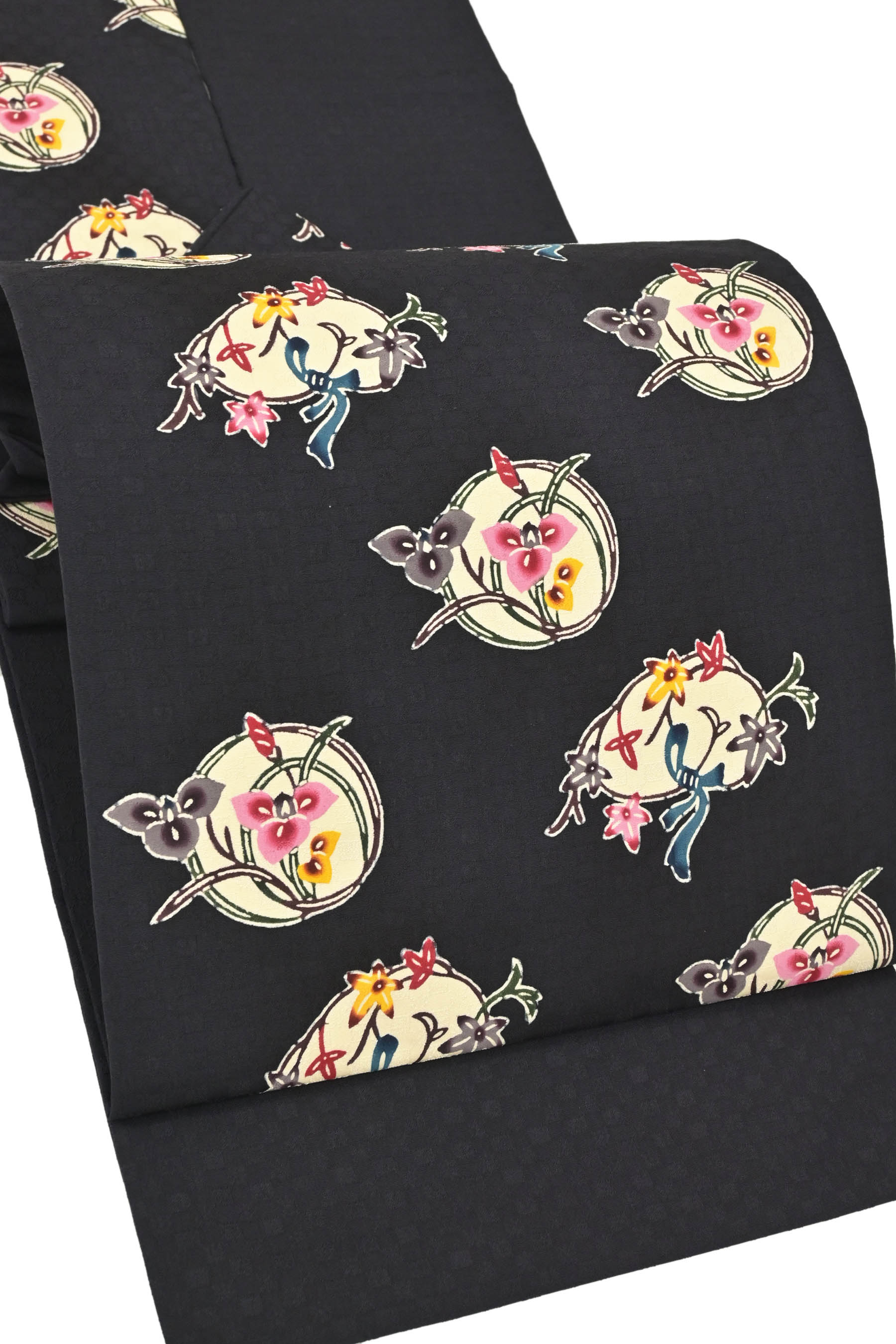 商品詳細 【宮城里子】本場琉球紅型九寸帯・中古美品 京都きもの市場【公式】