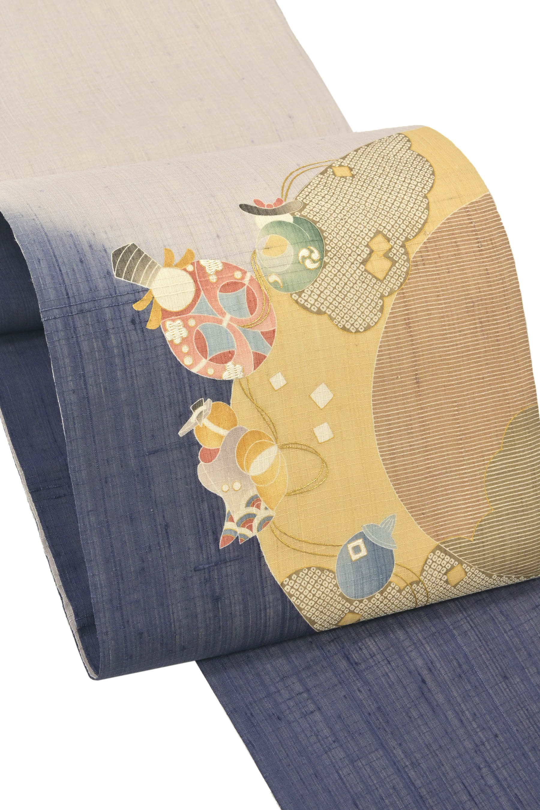 商品詳細 - 【しょうざん】本手加工友禅紬地袋帯・中古美品 京都きもの