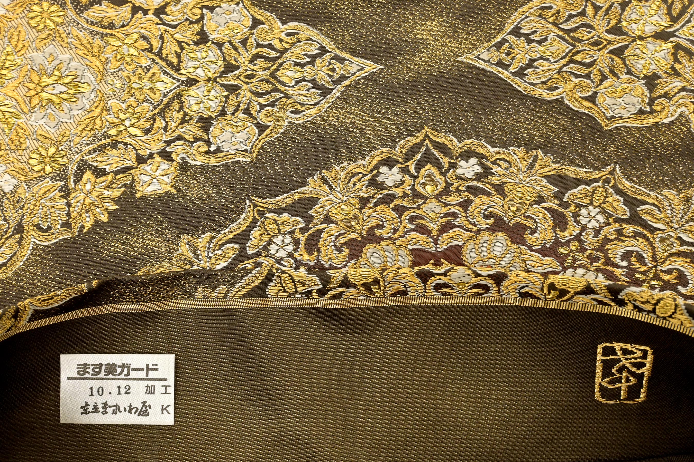 【値下げ】西陣織・袋帯　ゴールド・カジュアル　新品未使用　送料無料