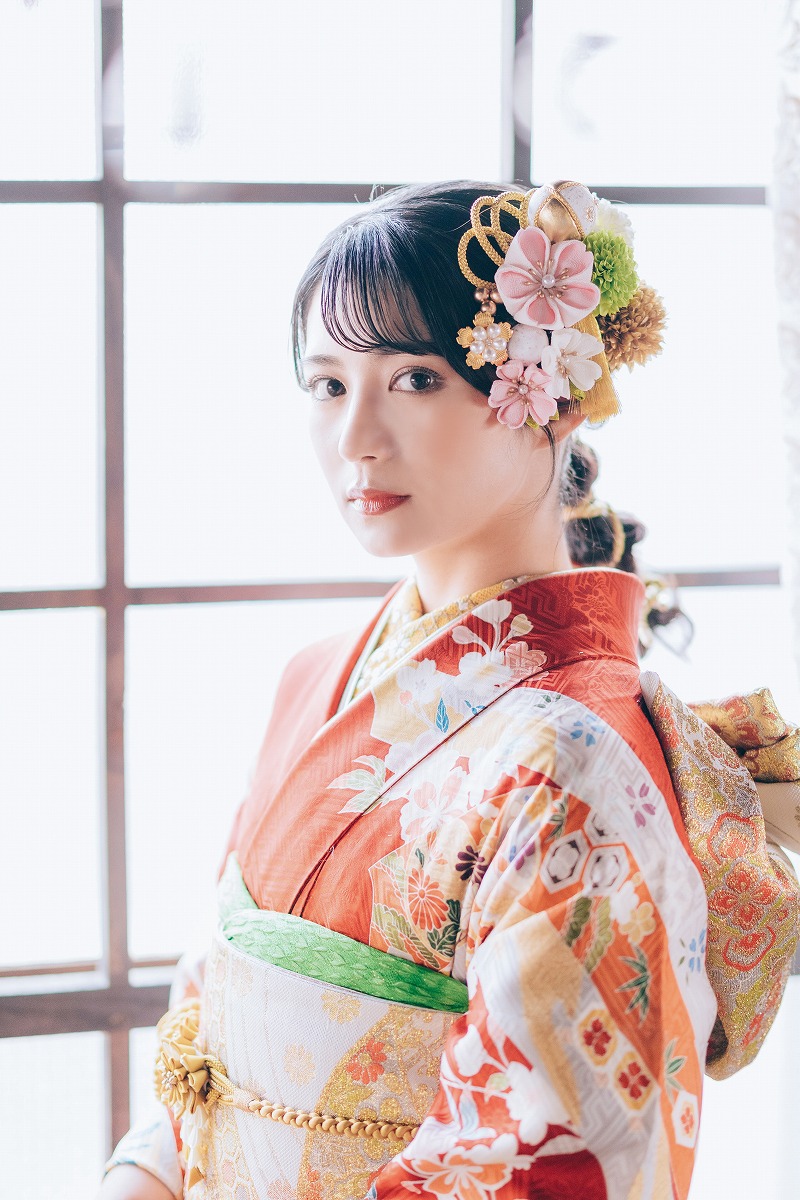 帯締め&髪飾りセット　帯締め　振袖用帯締め　振袖用　帯留め　着物　和装小物 送り届け