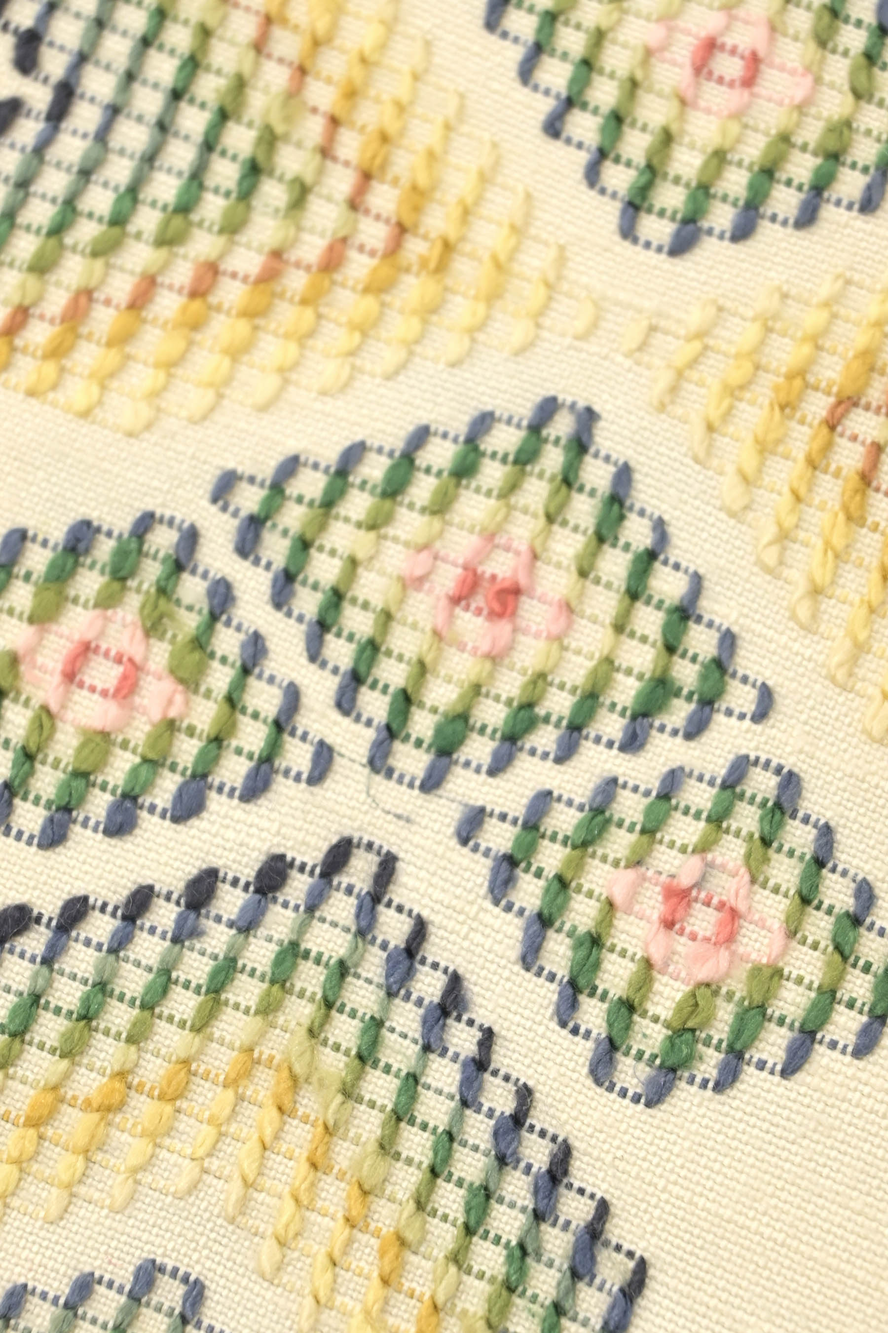 読谷山花織 手織 伝統的工芸品 九寸名古屋帯 草木染 正絹幅305cm