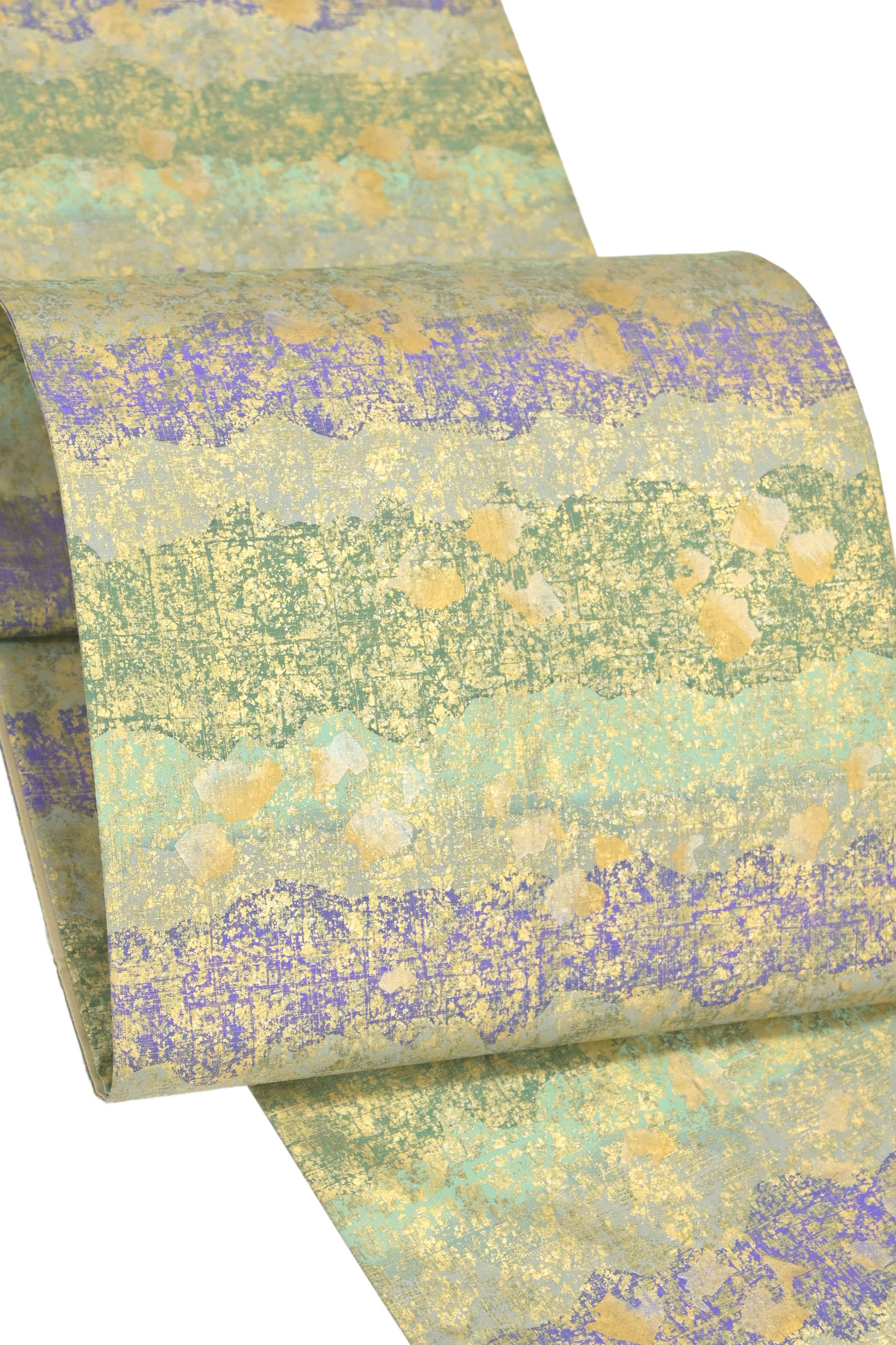 商品詳細 - 【本場牛首紬】本手加工友禅紬全通袋帯・中古美品 京都