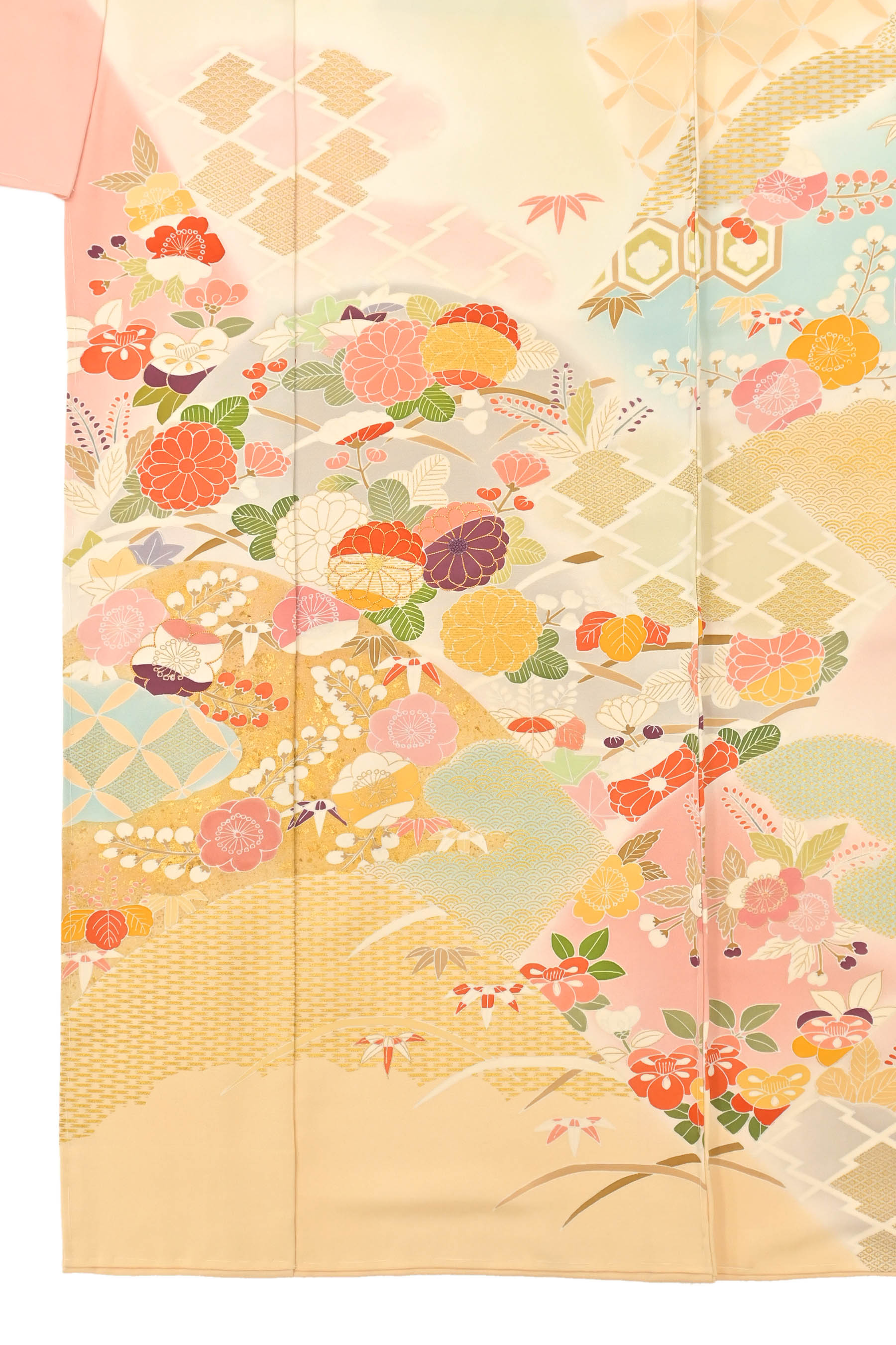 京の工芸染匠 白木染匠】 特選本手描き京友禅訪問着 特選駒無地