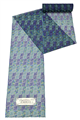 【シルクオーガンジー】 特選コート地 ブラタク糸使用 「松葉・水浅葱色×紺桔梗色」 羽衣のように美しく軽やかに…