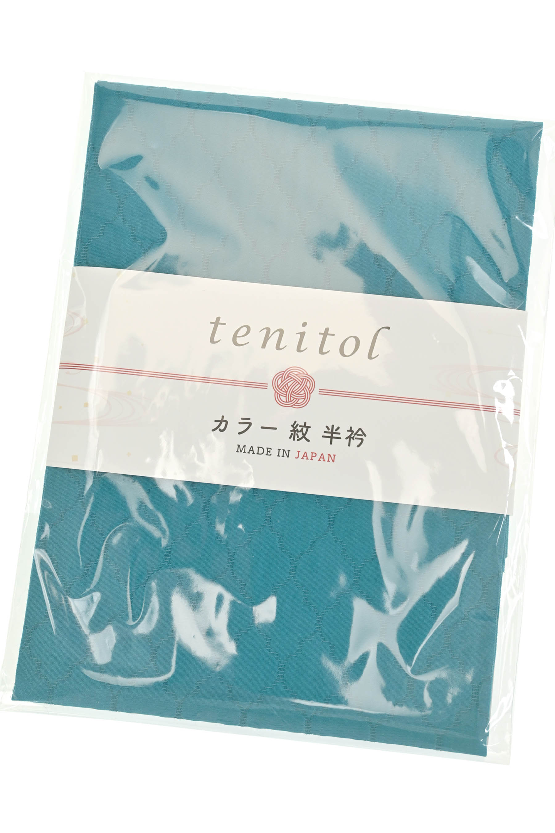 [日本製] tenitol カラー紋半衿 オリエンタル文様 ピーコック