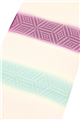 【衿秀】 三色横段ぼかし染め帯揚げ ダイヤ柄 お色：桜×赤紫×水色