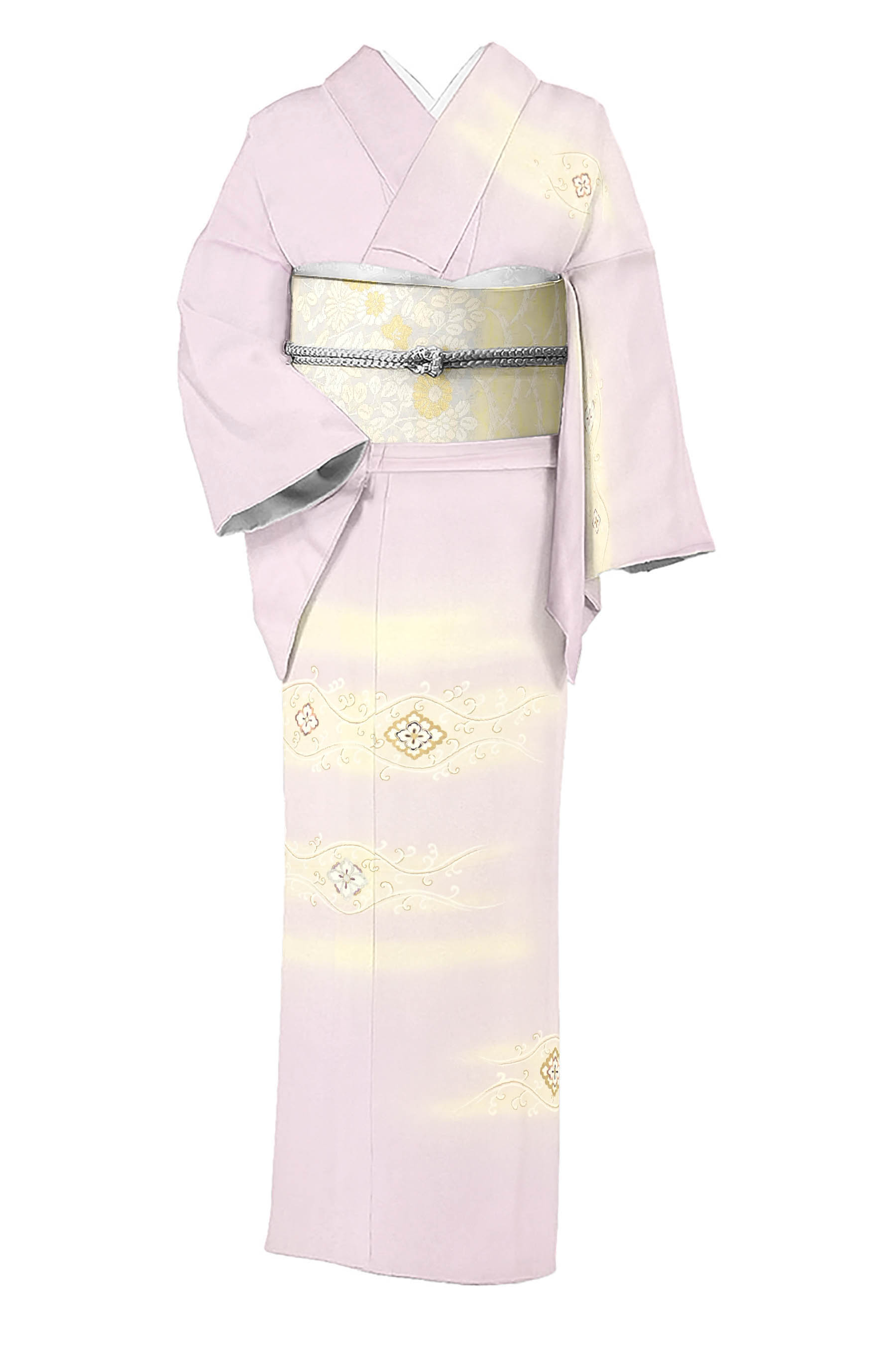 商品詳細 - 【菱健】本加工友禅訪問着＆【河合美術織物】西陣織袋帯