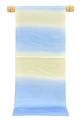 【渡敬】 紋意匠二色ぼかし染め帯揚げ 風段地紋 (02)青×黄緑 ＃京都逸品ブランド