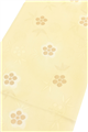 【加藤萬】 縫い取り帯揚げ 笹蔓文様 (01)淡黄色 ＃フォーマル