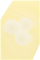 【加藤萬】 ちりめん暈し帯揚げ 金彩箔散らし (04)薄黄色