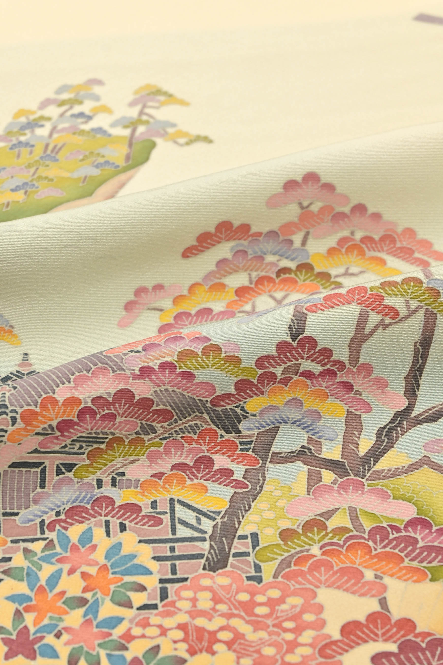 新品 新作 逸品 松本健一作 訪問着 浅黒い 仮絵羽 京加賀友禅 京