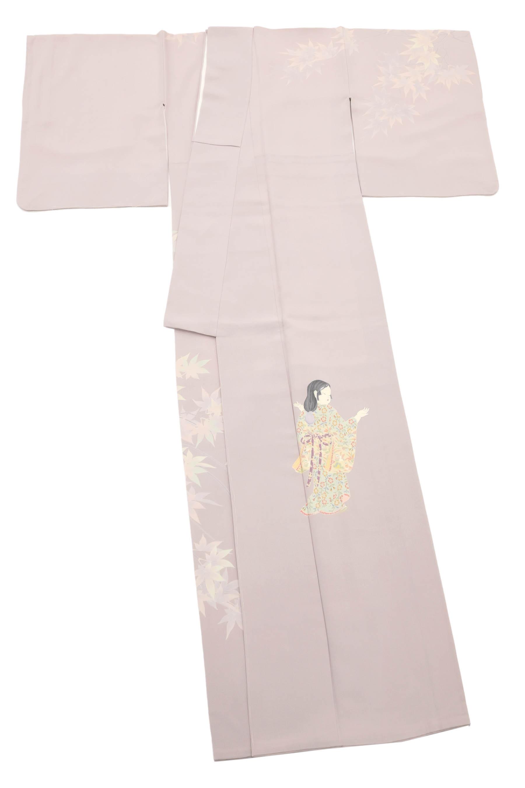 ◇貴重品◇素晴らしいアンティーク着物◇附下訪問着◇裄64.5丈