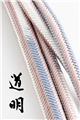 【道明】 有職組紐 帯締め 奈良組 筋柄 薄青藤×灰桜