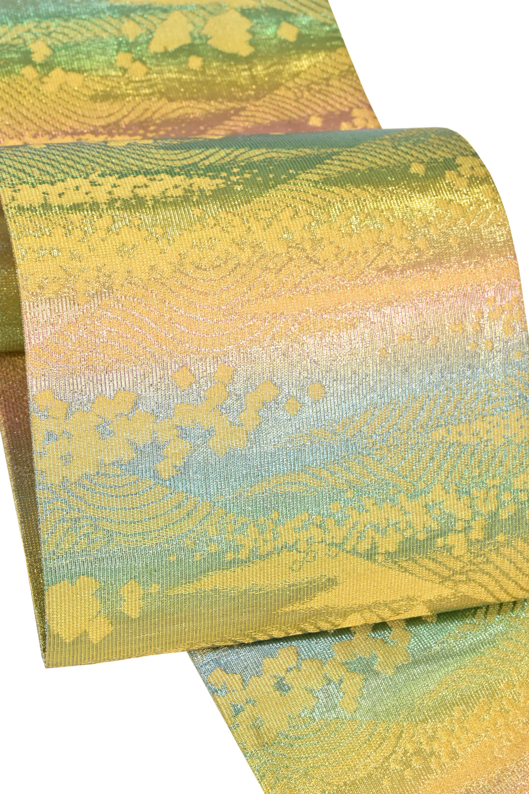 シモンズグランドセール 三角 志織製 袋帯 よろけ縞 【卸 24M337fマ（SALE1日18時迄！” 着物・浴衣