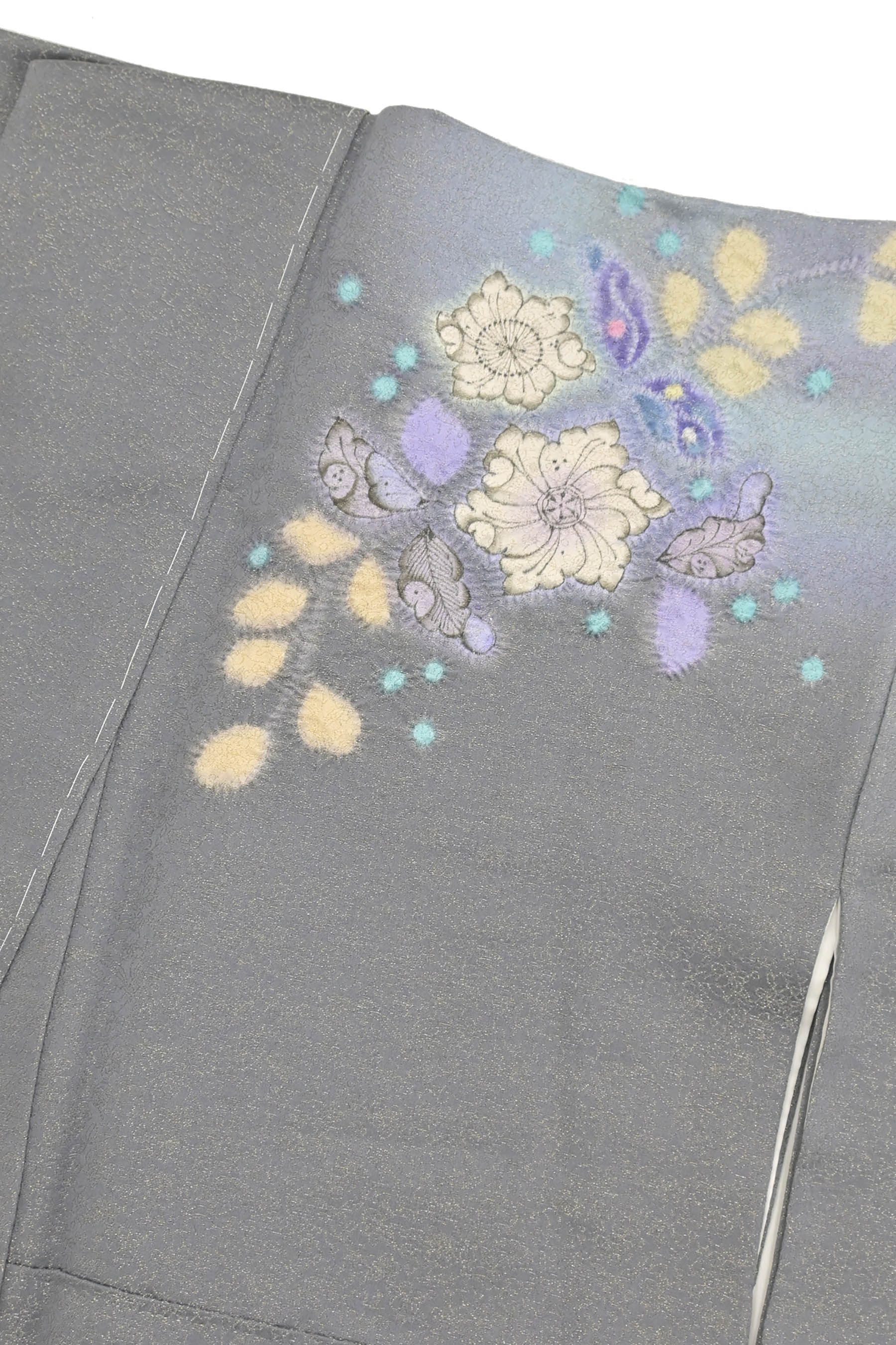 名匠【久保田一竹】幻の【辻が花染め】高価な【手絞り】作品極美 名匠【久保田一竹】幻の【辻が花染め】高価な【手絞り】作品極美