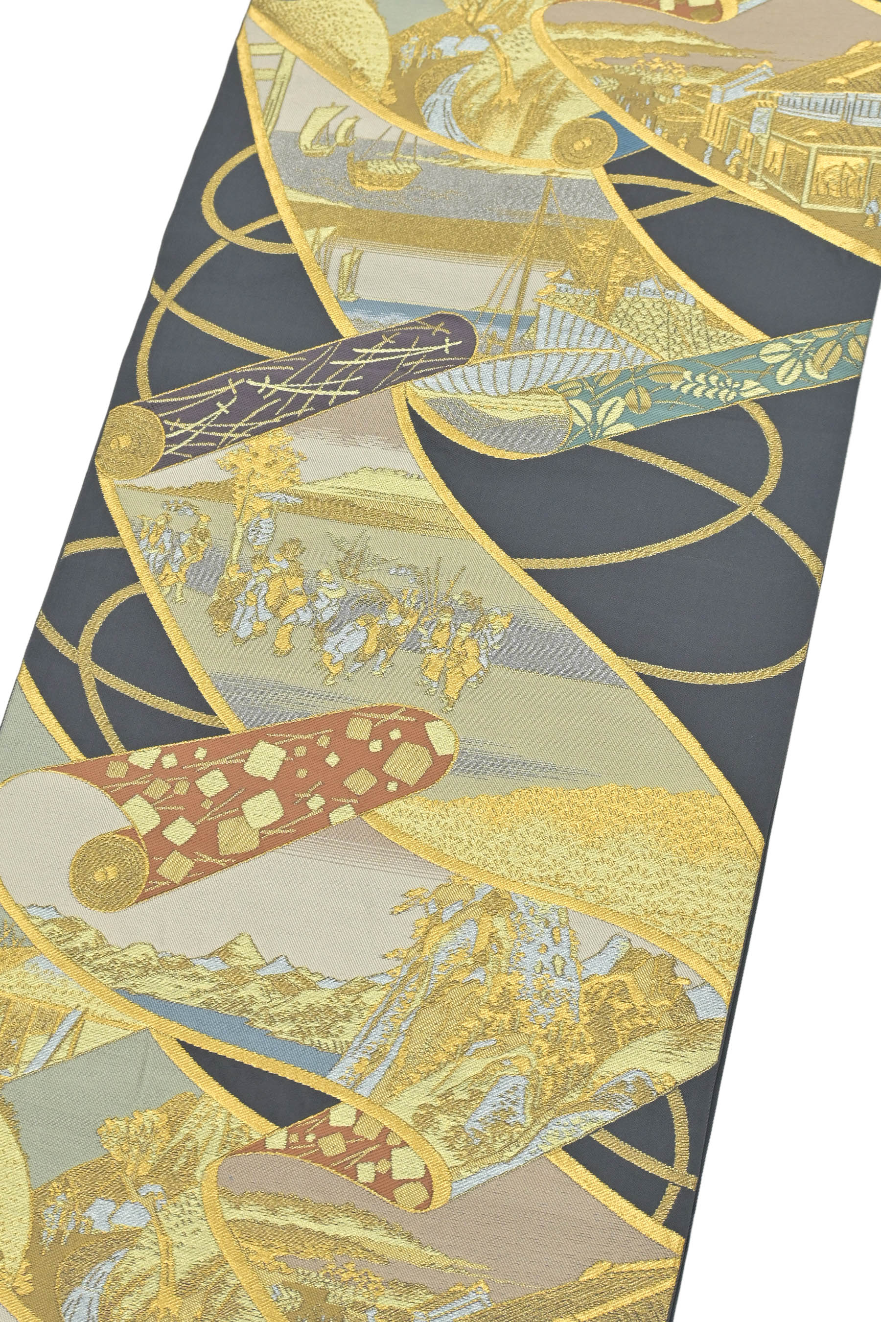 A様専用No.1940 未使用正絹大島紬(樹下鳥獣)幾何学袋帯 証紙 美品 - メルカリ