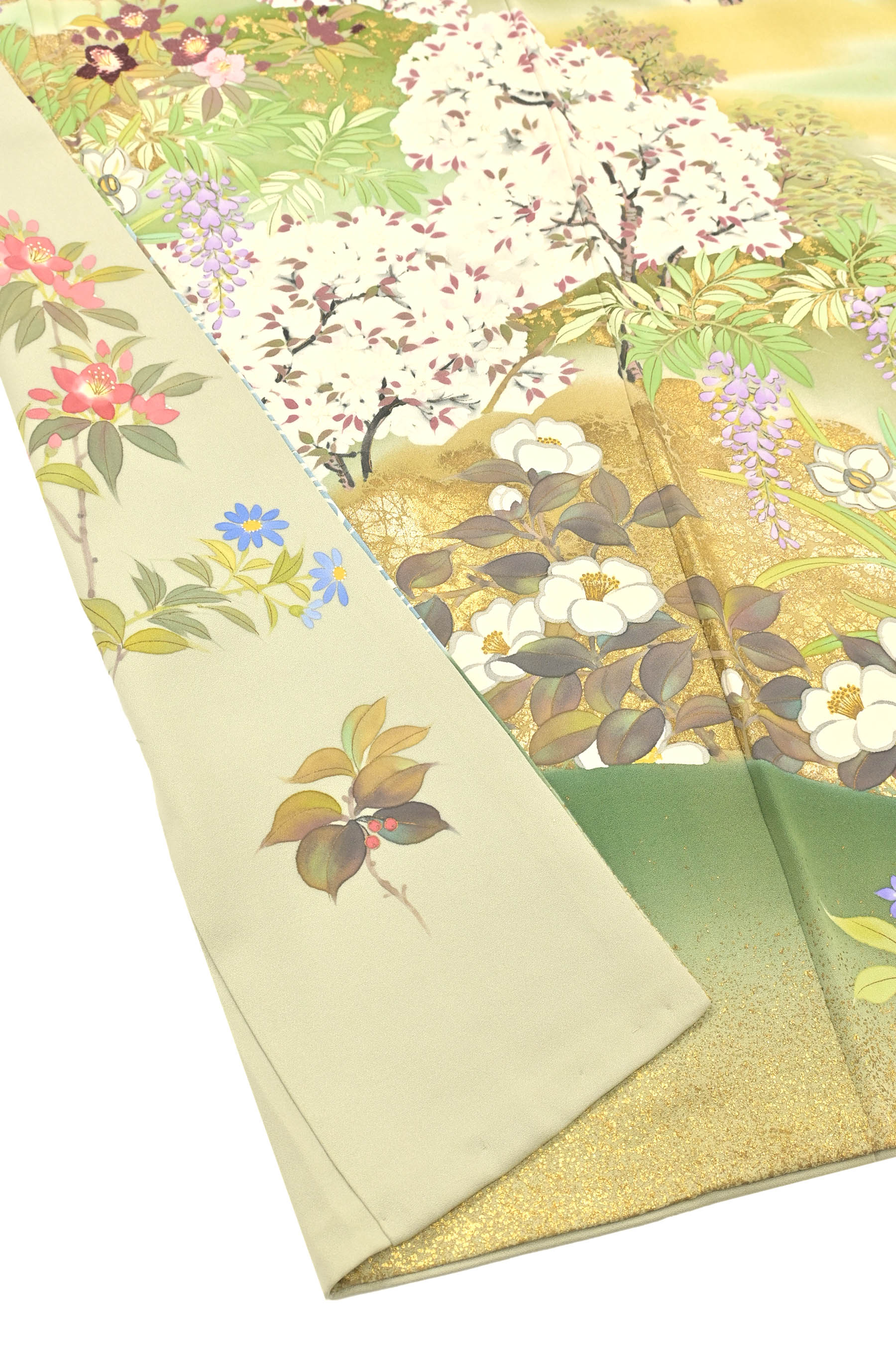 京繍 月聖子 正絹 訪問着 手刺繍 - メルカリ