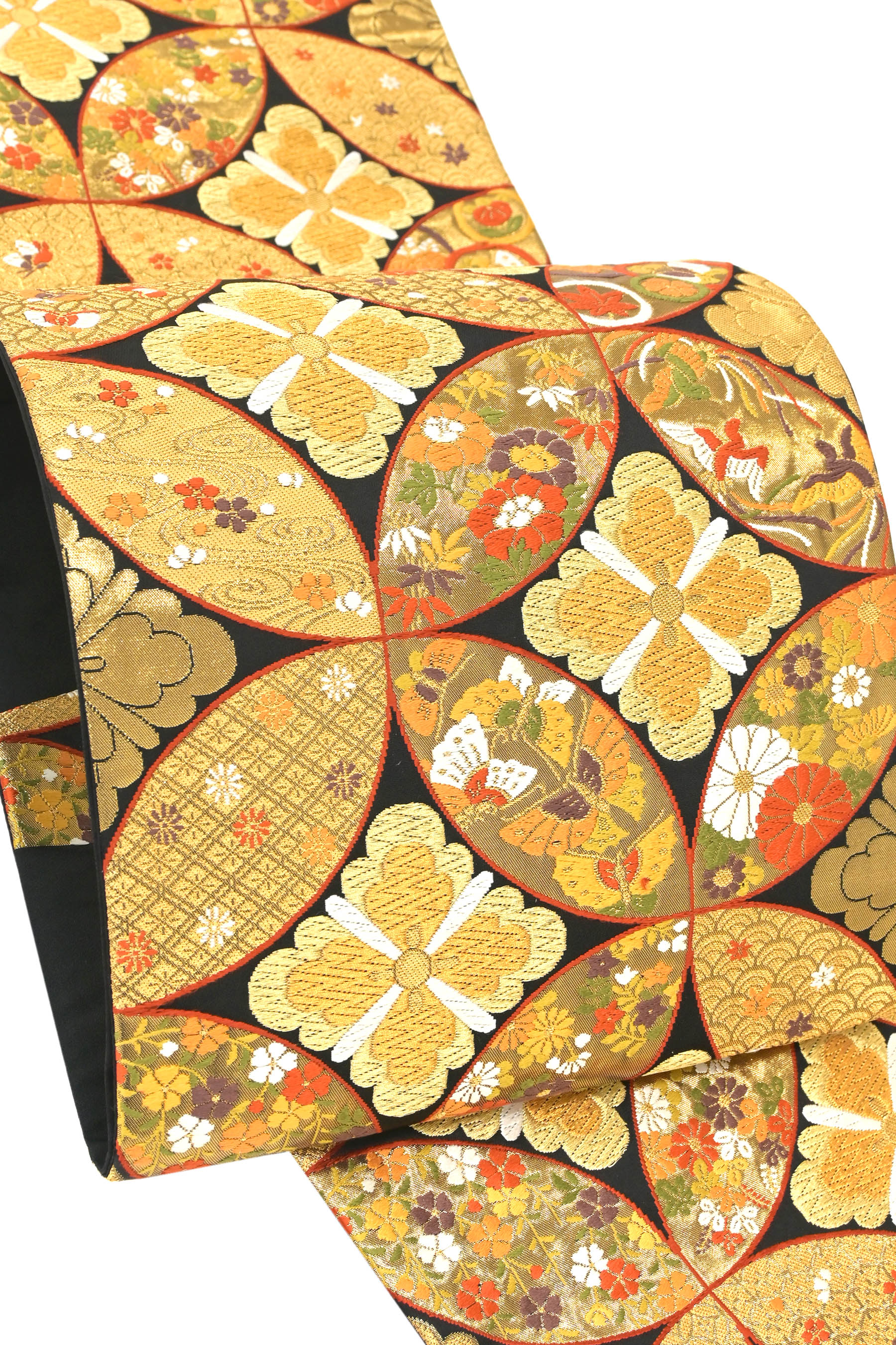 新品未使用豪華絢爛蝶々柄袋帯 （仕・中古美品 【河合美術織物