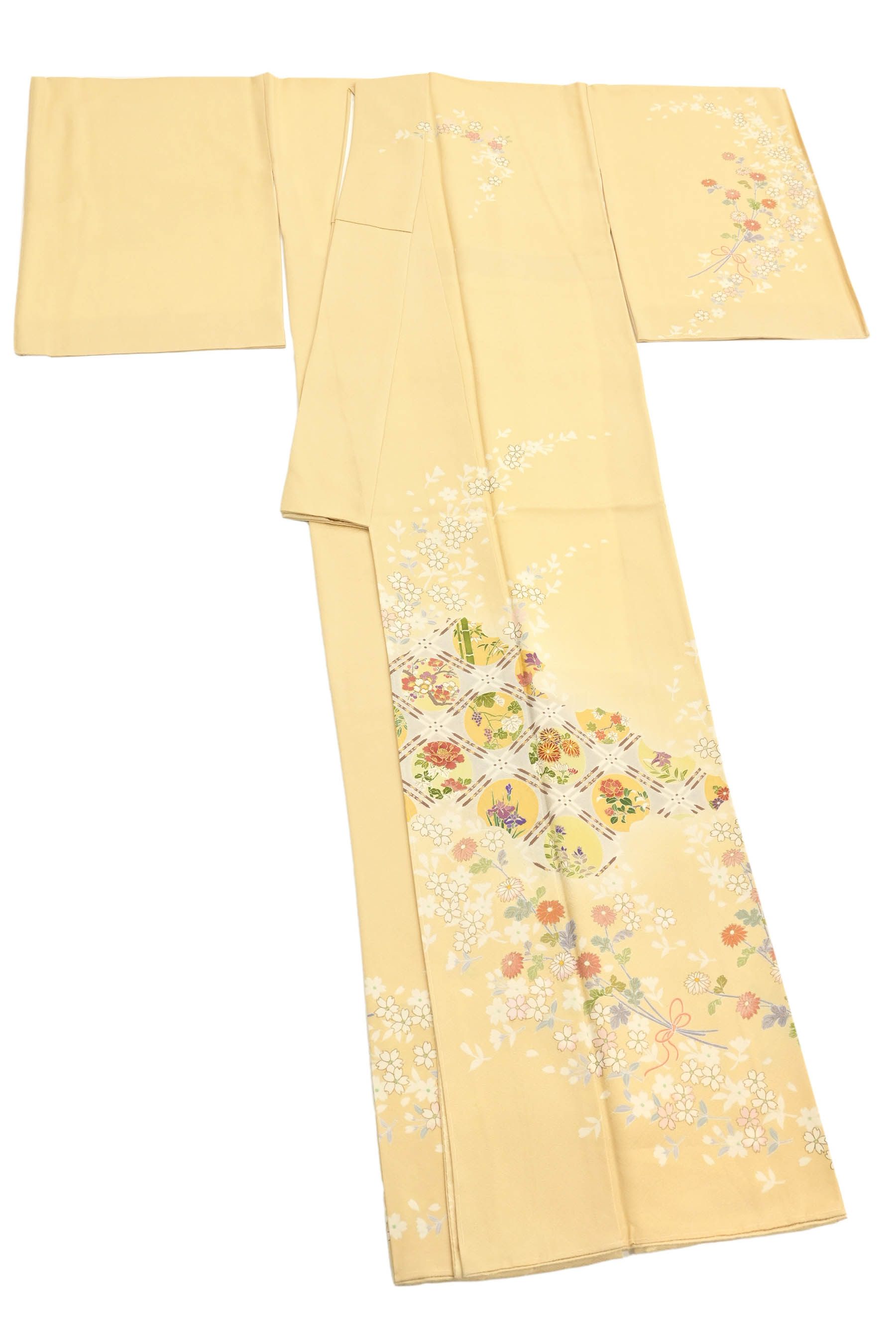 振袖 豪華 銀通し 刺繍 金駒 金彩 紋意匠 身丈170cm パールトーン加工済 振袖 豪華 銀通し 刺繍 金駒 金彩 紋意匠 身丈170cm パール
