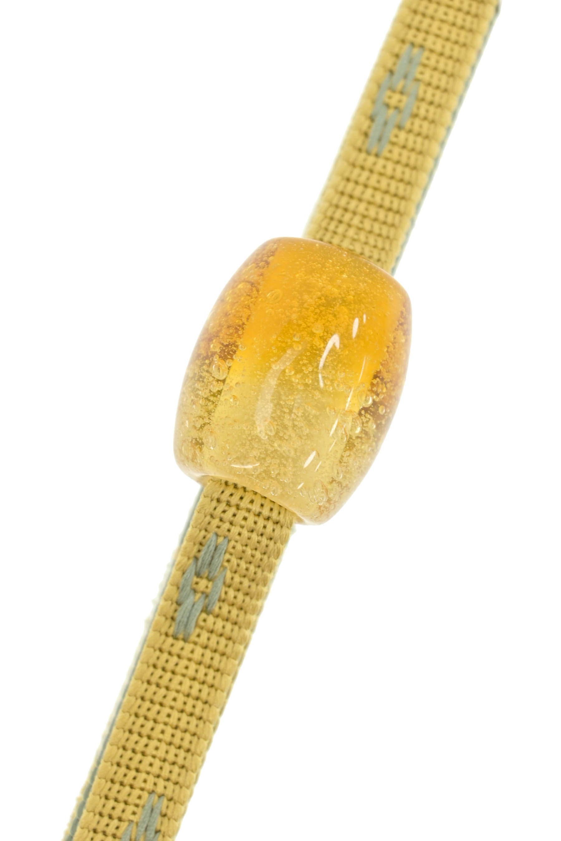 江戸とんぼ玉 黄縞 赤 （全商品 - とんぼ玉工房 いちの家）