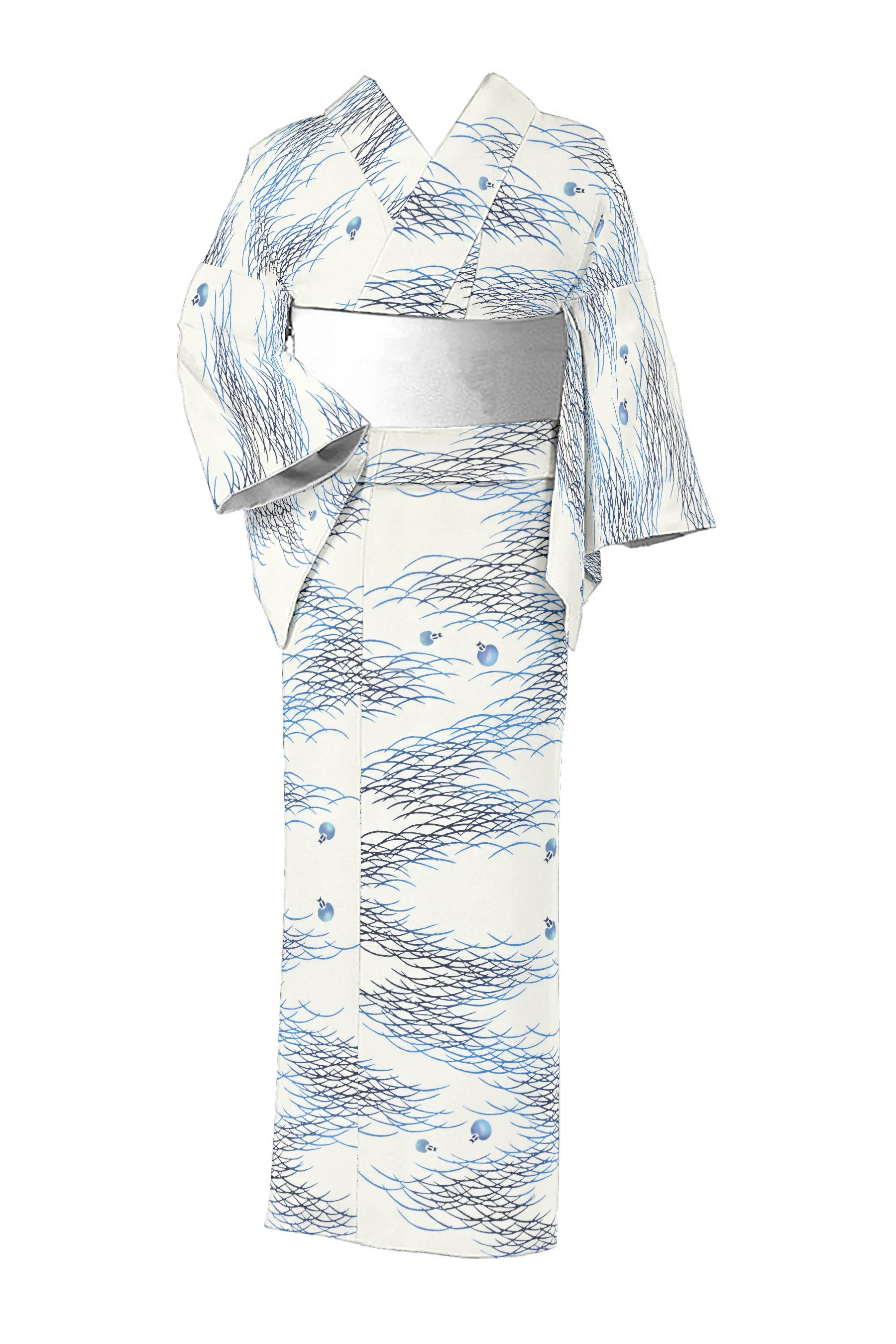 最終売り尽くしSALE】【浴衣】【夏のお出掛けセット】竺仙浴衣