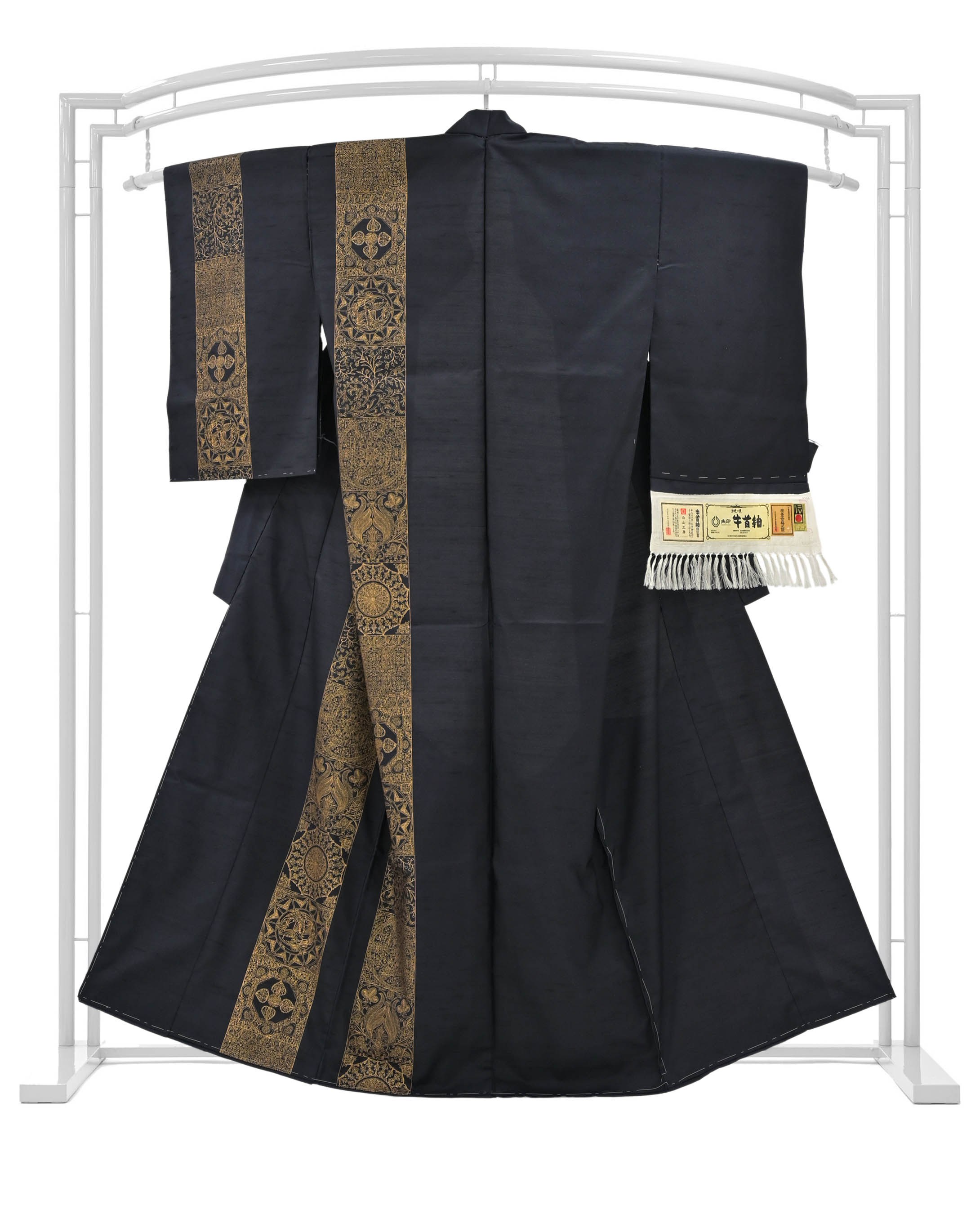 本物 牛首紬) 未使用品｜レディース しつけ糸有 一つ紋 着物・浴衣