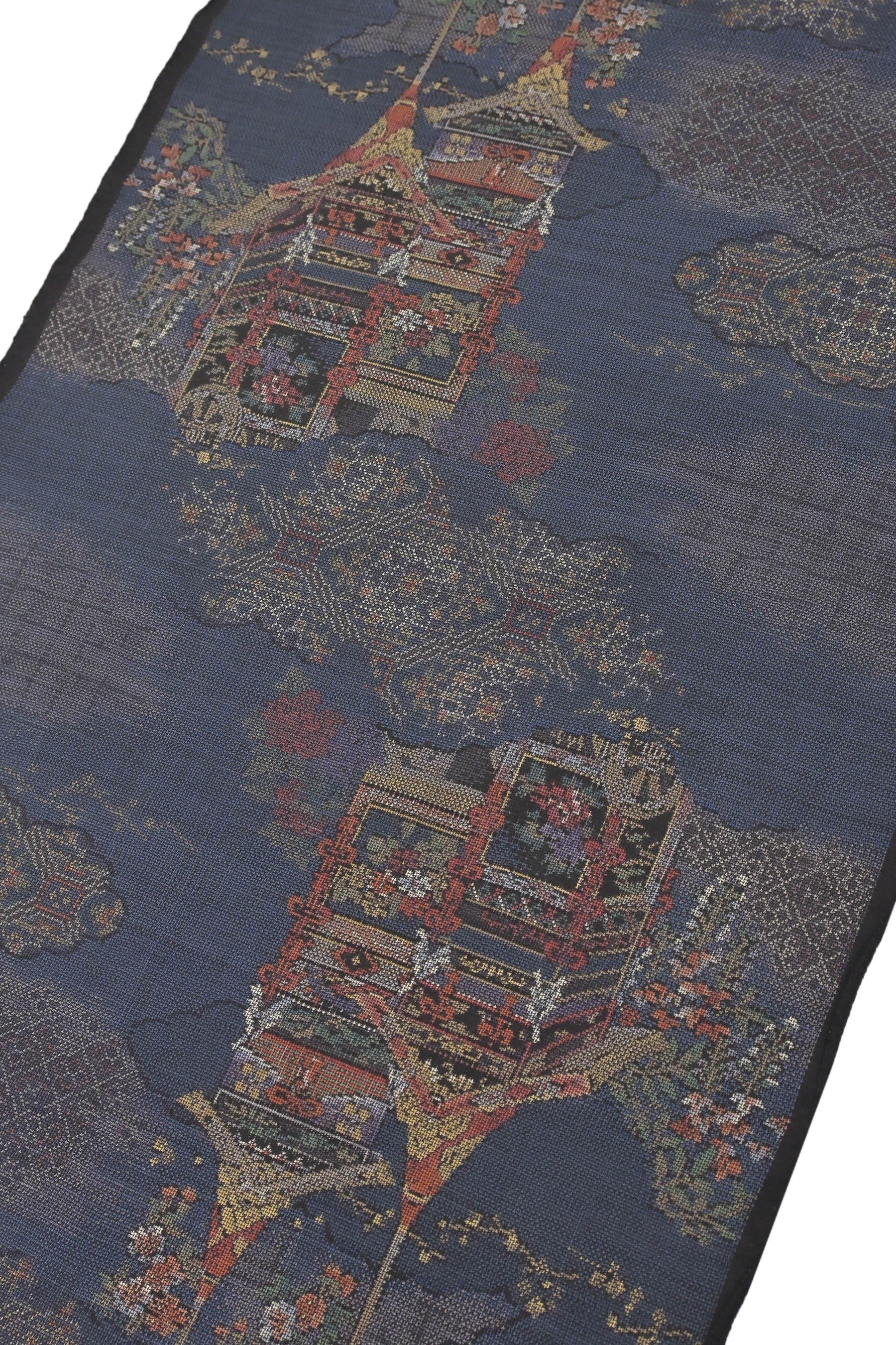 大島紬 美術品 美術大島 都喜ヱ門の額 インテリア 32×32cm
