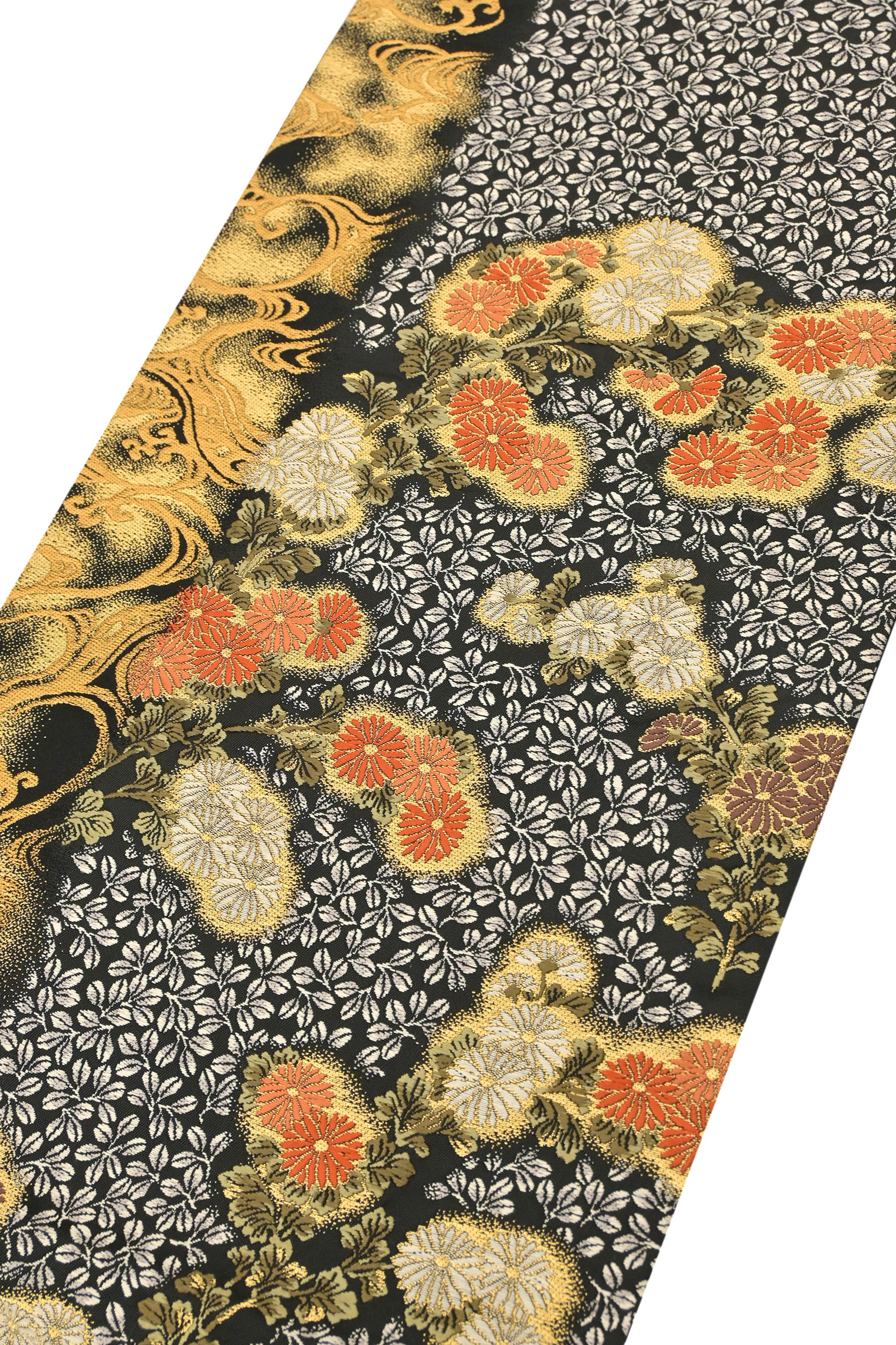 袋帯 京都 西陣 440 加納幸 金糸 桜 菊 花 枝垂れ文 中古 kp742 - メルカリ