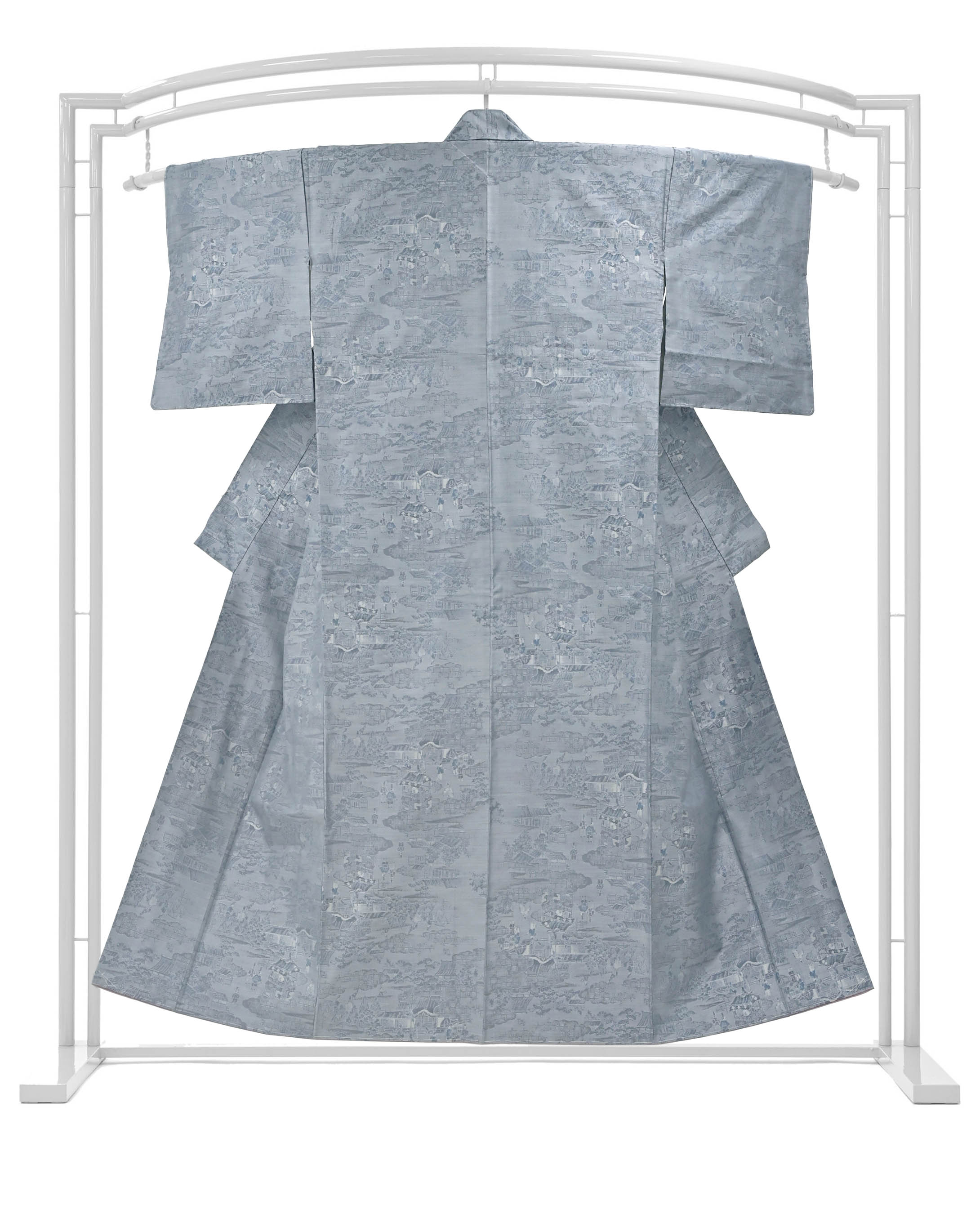本場色大島紬】 緯総絣 ≪御仕立て上がり・中古美品≫ 「平安