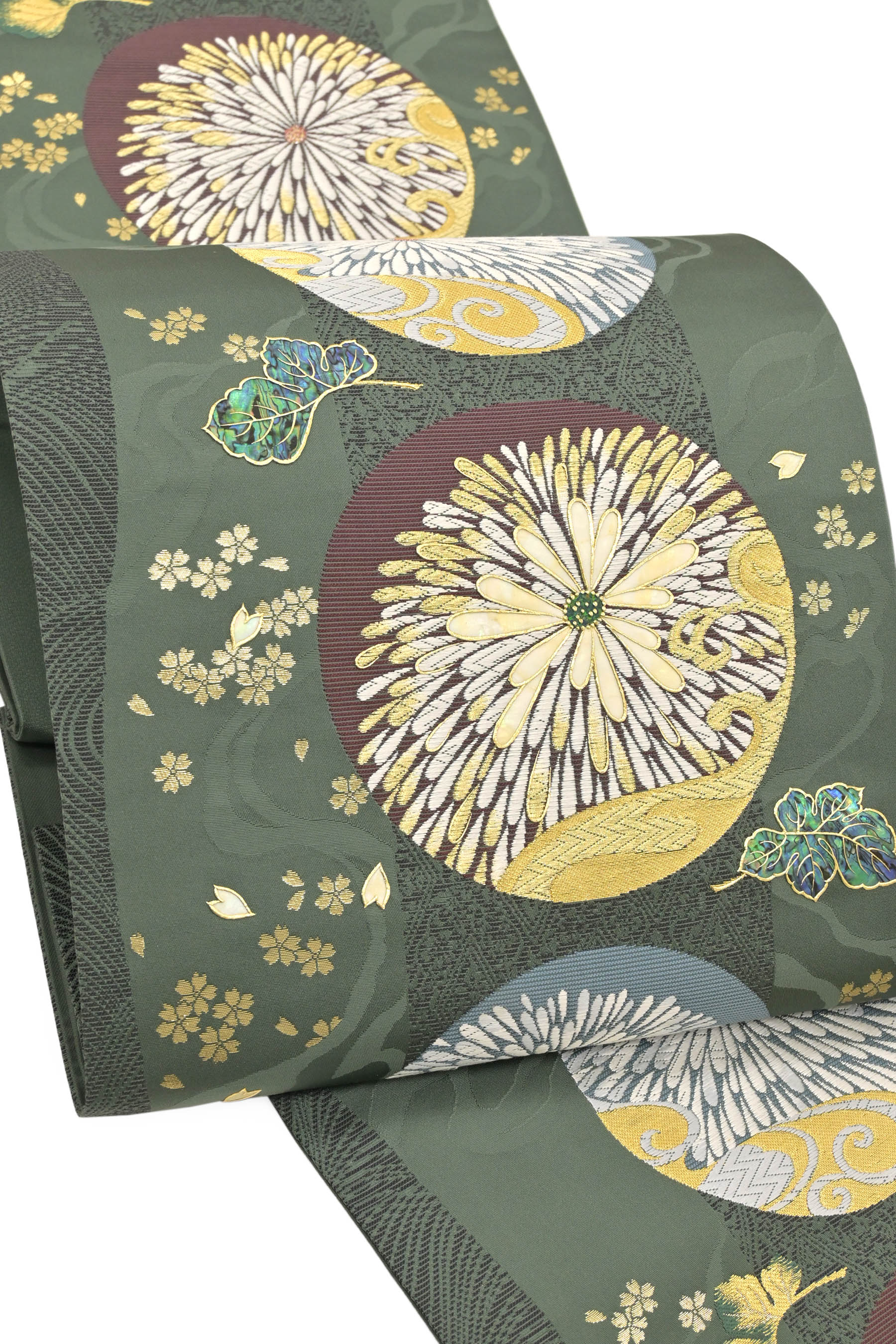 西洞院辻ヶ花 大脇一心】 絞り染紬問着 仕立て上り 中古美品