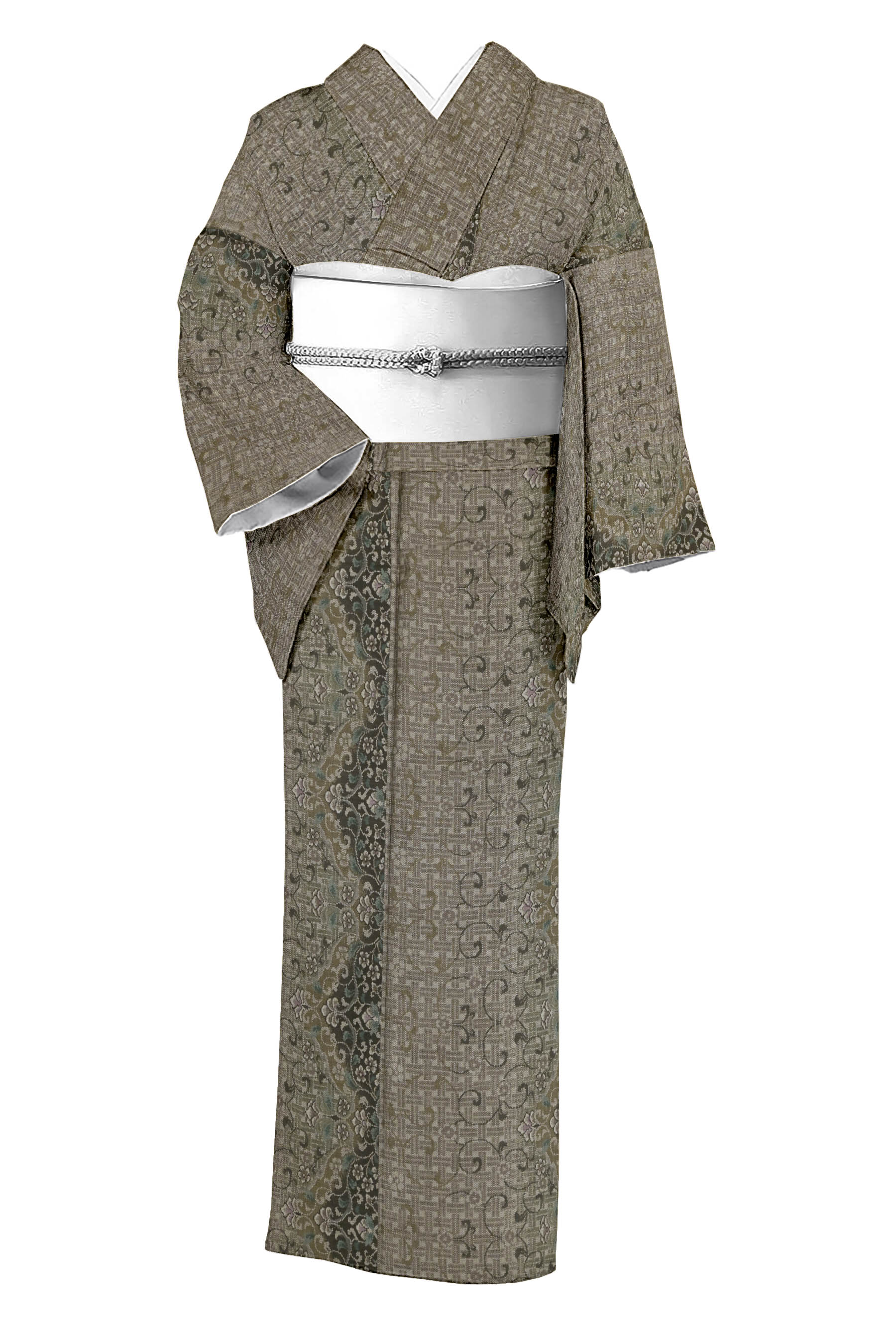 売れ筋がひ！ 本場大島紬】 「ベタ ≪御仕立て上がり・中古美品≫ 100山亀甲絣 着物・浴衣