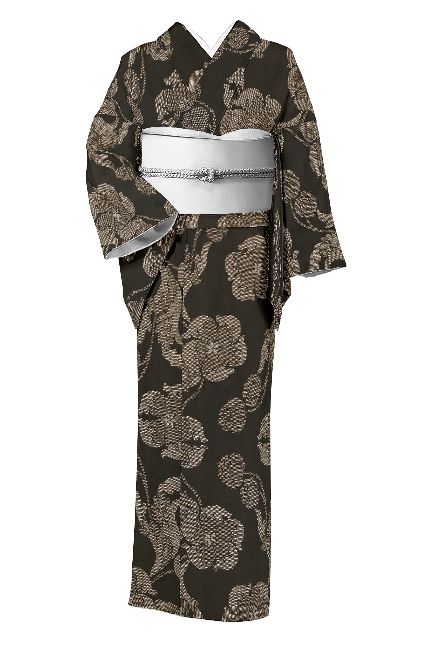 売れ筋介護用品も！ 白・長襦袢・正絹 張り付か 155㎝前後の方） ( 』 1975 『 Kimono / Yukata