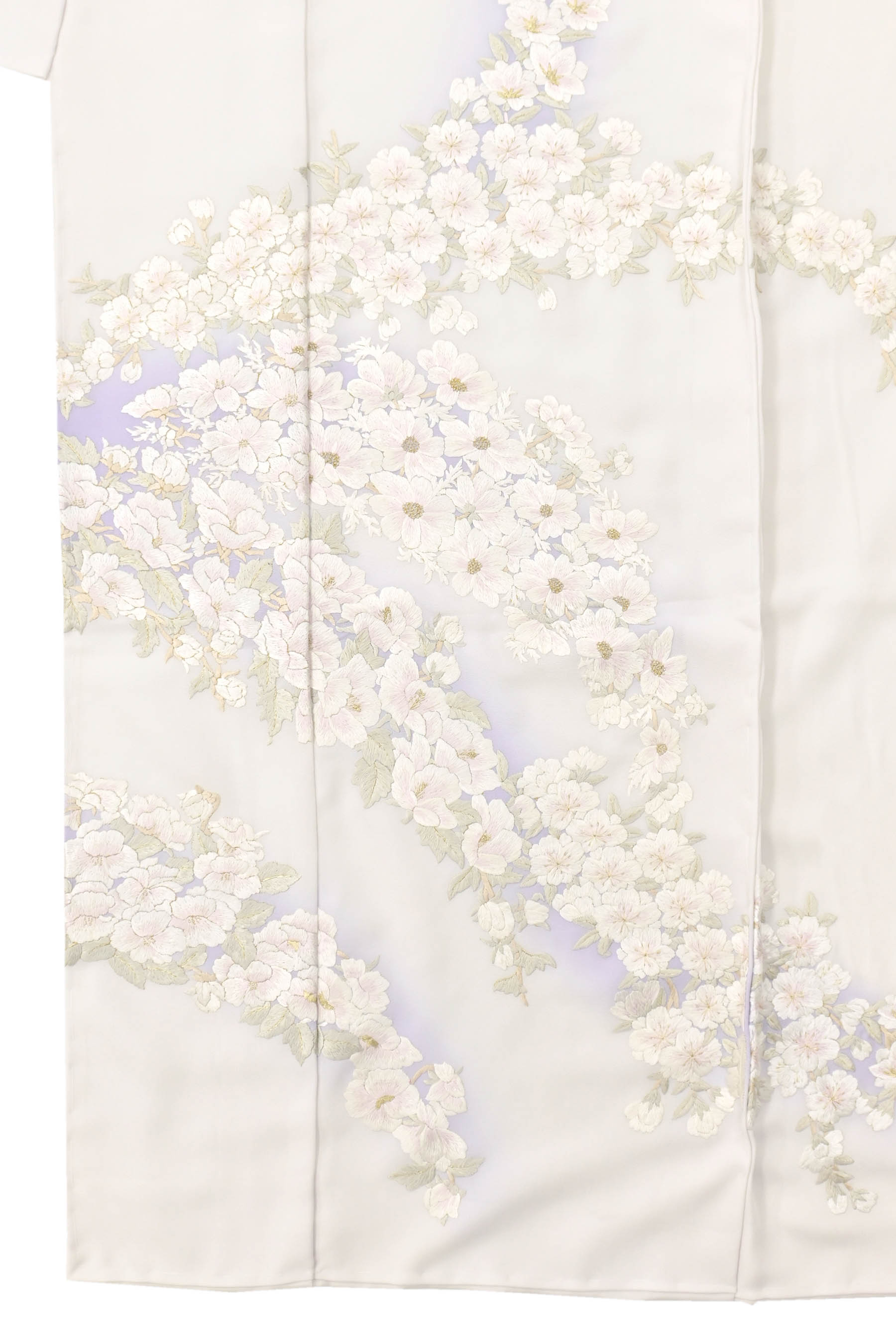 某有名刺繍工房】 特選手刺繍訪問着 「夕闇」 贅沢な刺繍美！ 艶