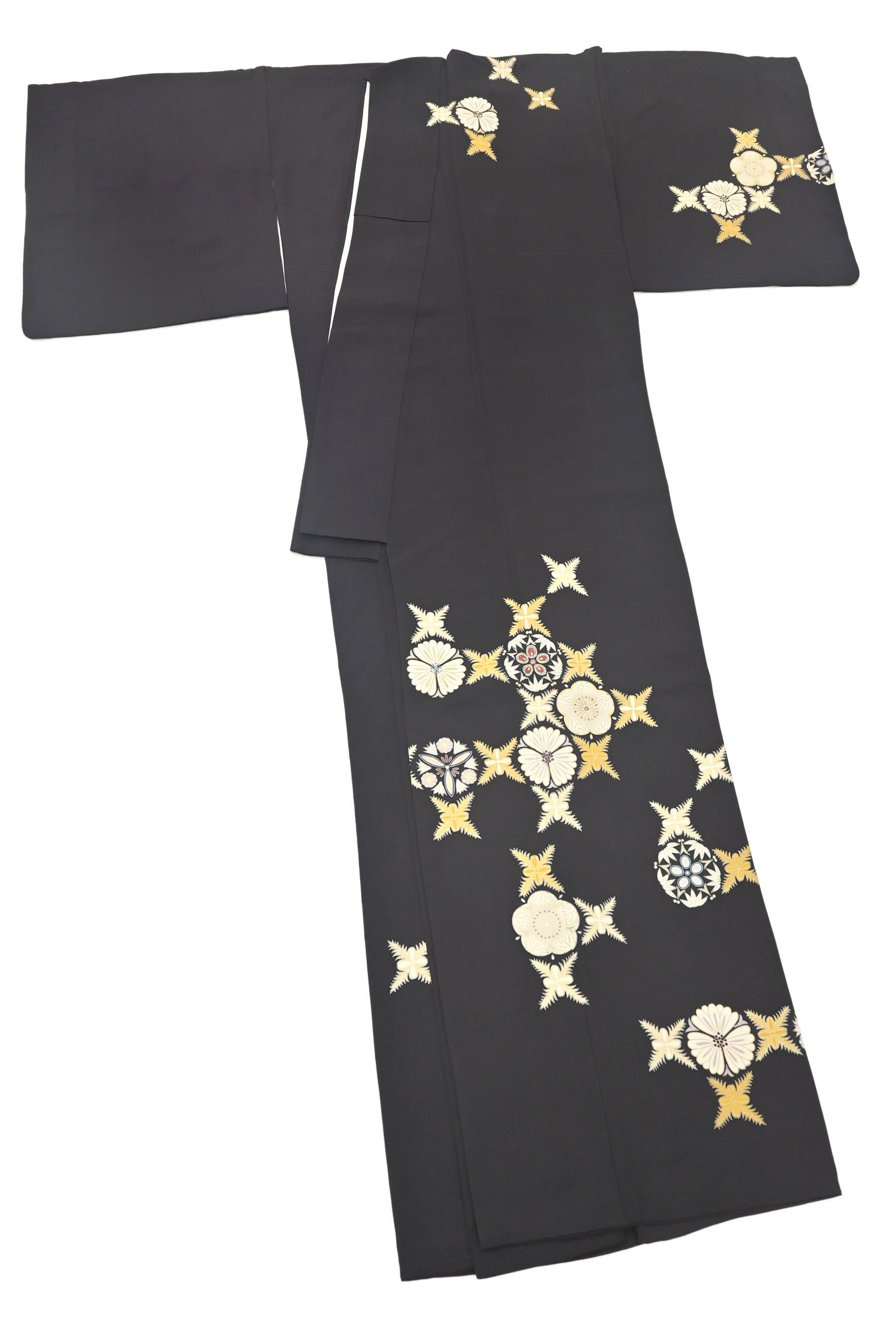 京の一流染匠】 特選本手加工友禅手刺繍訪問着 ≪御仕立て上がり・中古 
