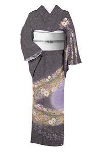 新品 手描き友禅 茶屋辻 着物“古に想いを馳せて”仕付け糸付 訪問着 5385 新品 手描き友禅 茶屋辻 着物“古に想いを馳せて”仕付け糸付 訪問