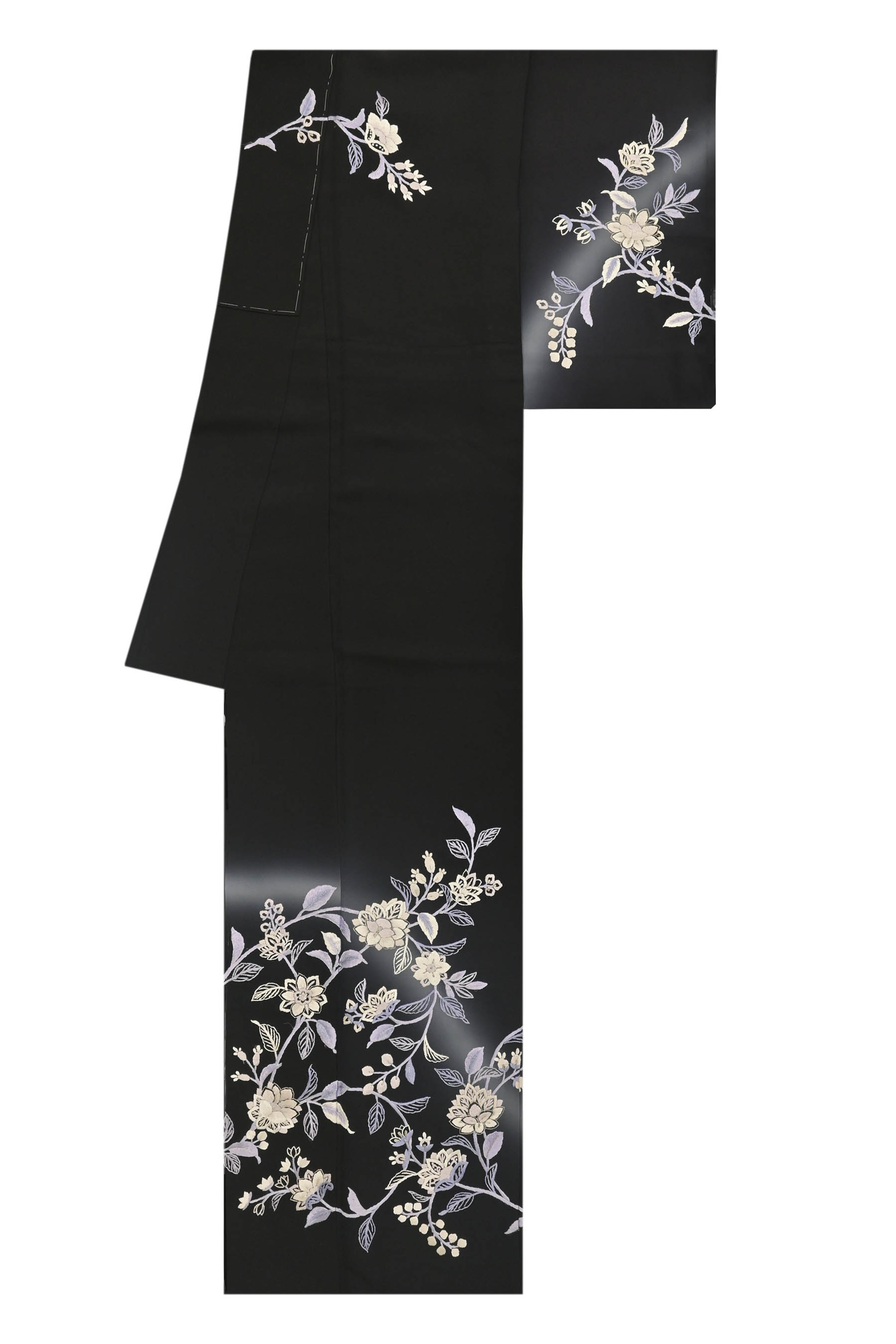 特選手刺繍訪問着 ≪御仕立て上がり・中古美品≫ 「欧風更紗紋