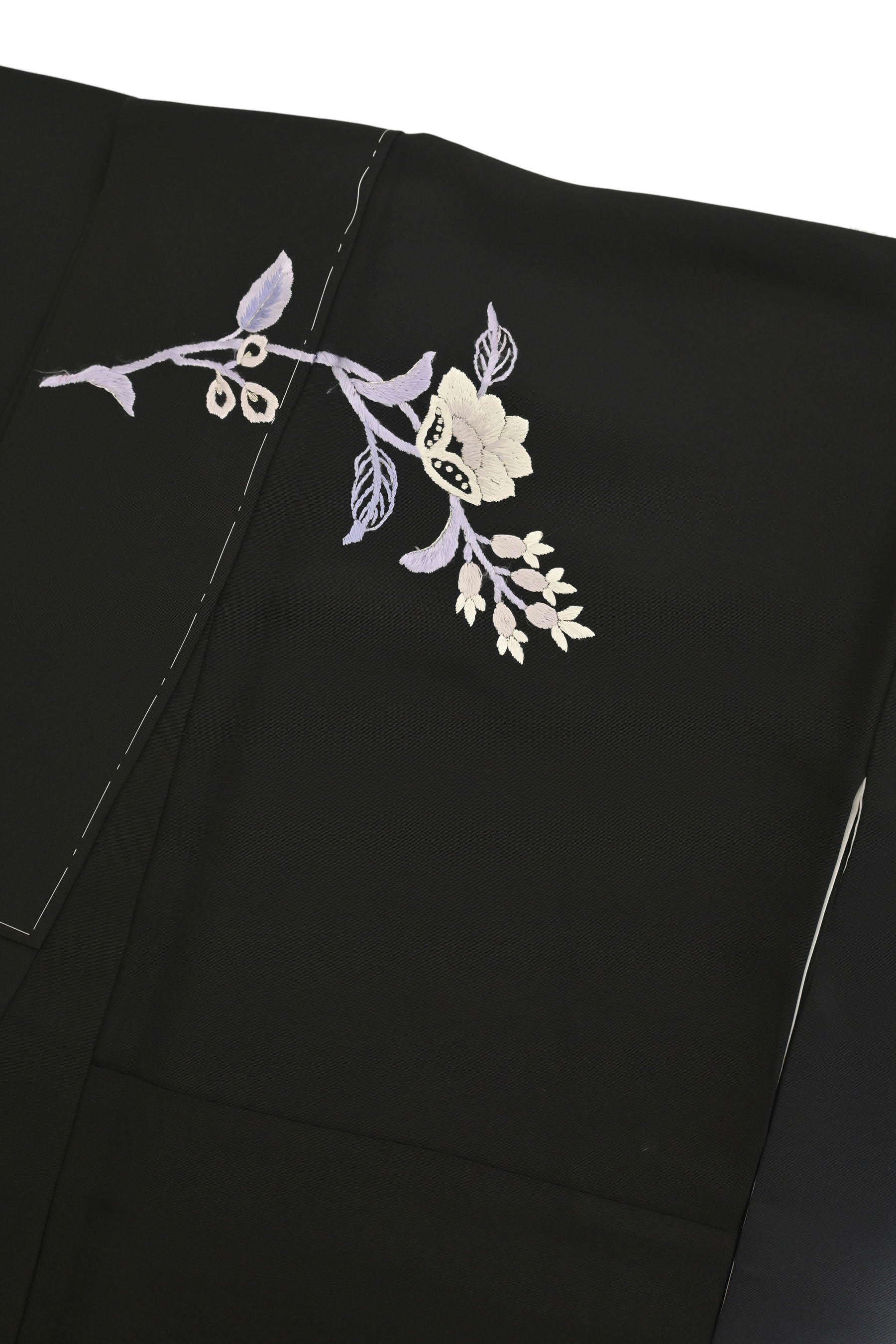 【憧れの墨流し】豪華刺繍 レースの装飾文 美人着物 訪問着 夏着物◇京の名匠 豪華絢爛総刺繍絽訪問着【尾峨佐染繍◇月下